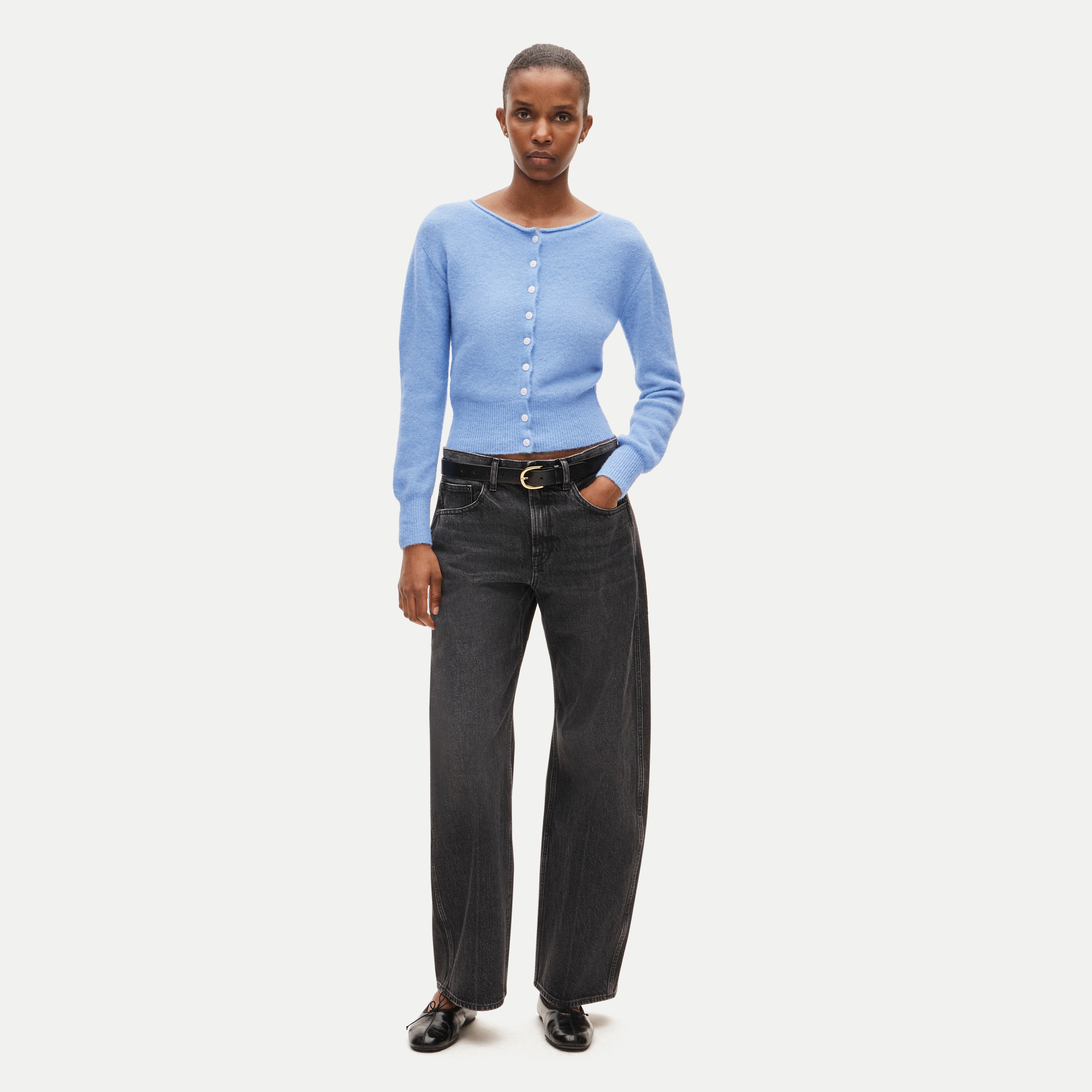 Boatneck Cardigan In Alpaca Blend For Women | J.Crew