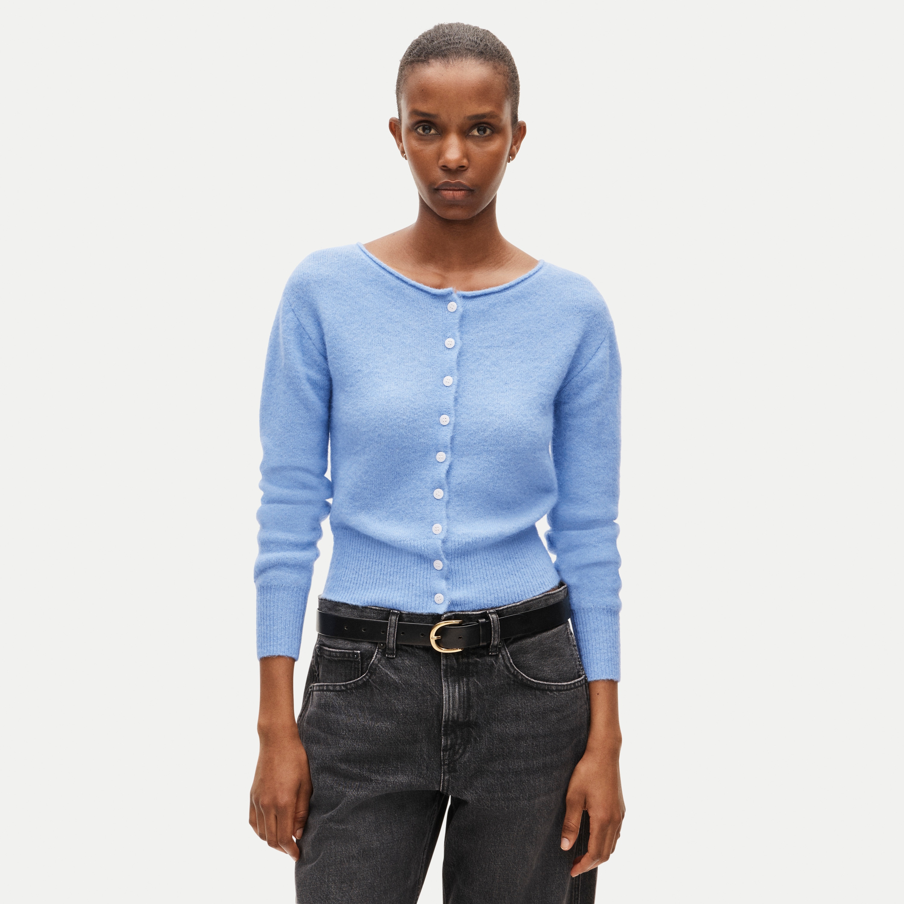 Boatneck Cardigan In Alpaca Blend For Women | J.Crew