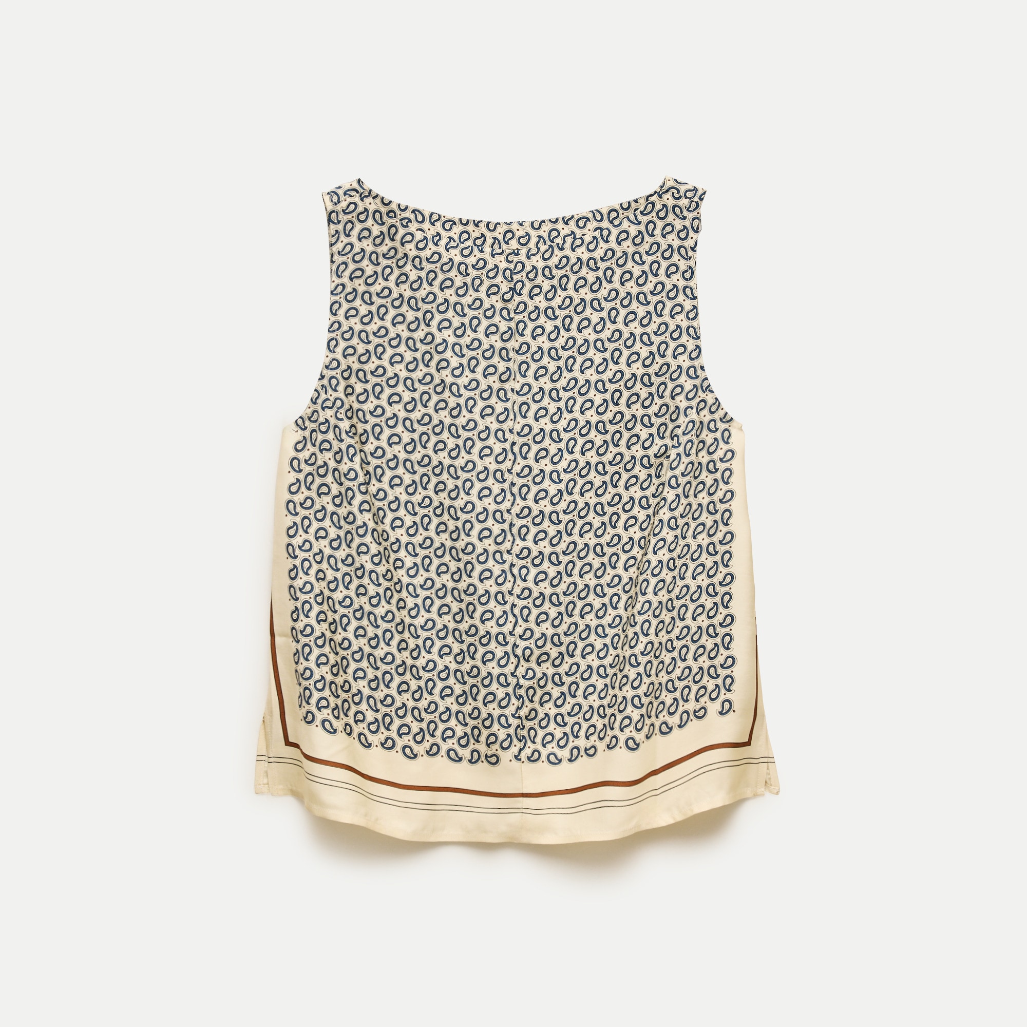 トップス 321 Shell Top In Scarf-print Viscose Twill For Women | J.Crew