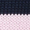 Tiny Rollneck&trade; in rugby stripe NAVY FADED LILAC