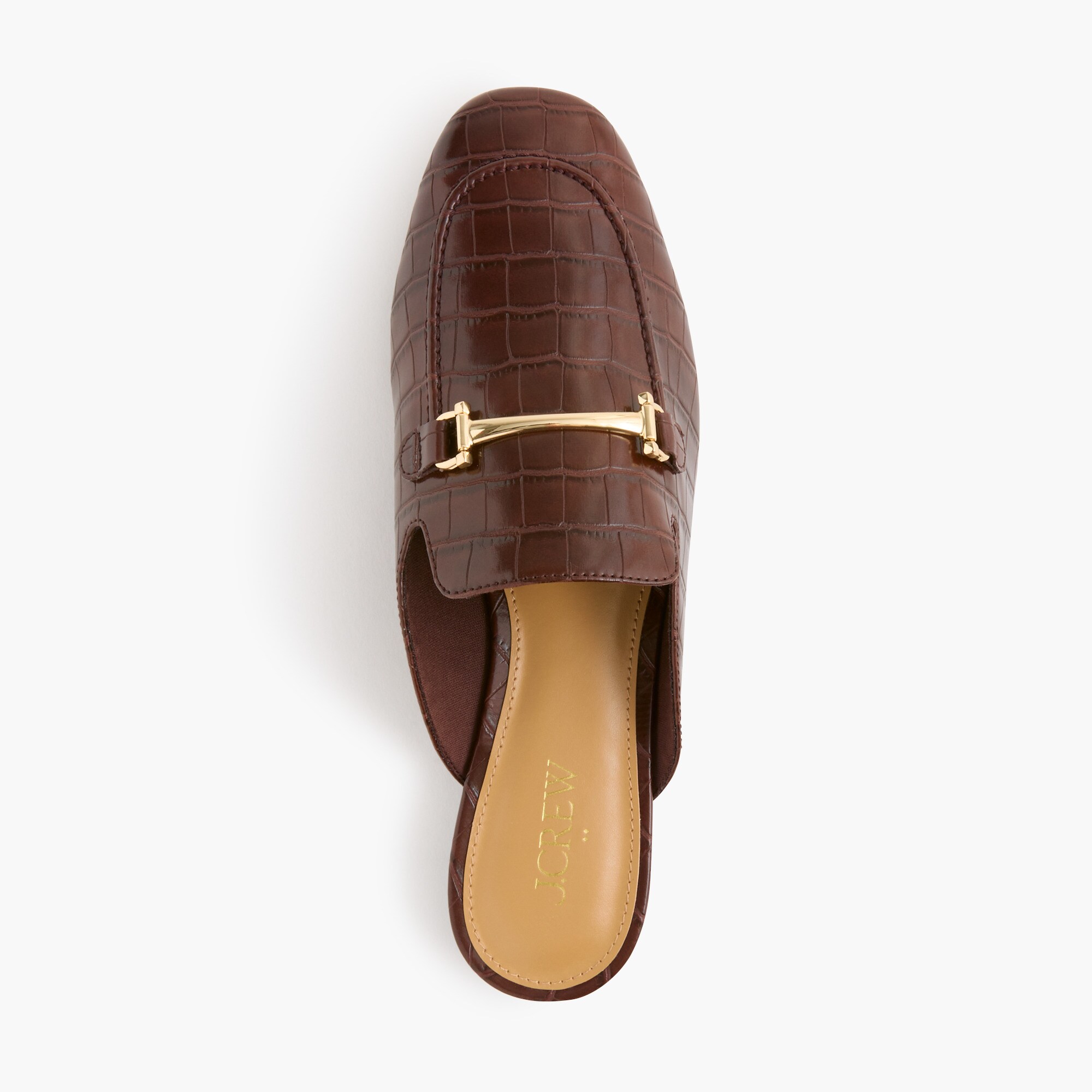 Crocodile Bit Loafer Mules For Women | Factory