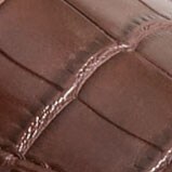 Crocodile bit loafer mules BROWN CROC