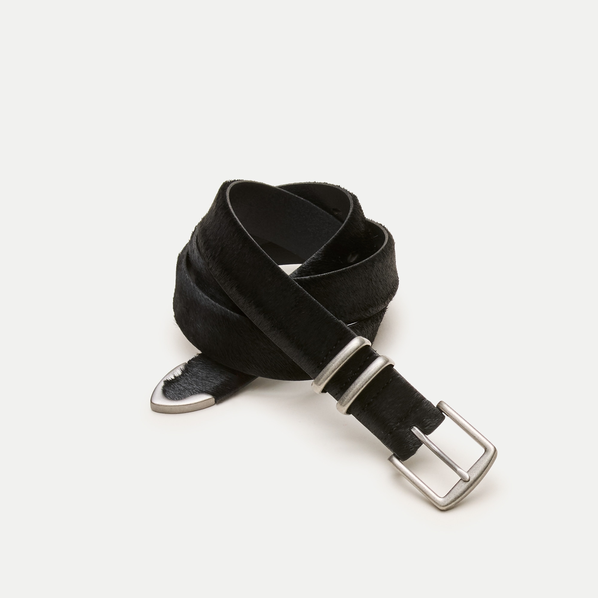 Eckhaus Latta x J.Crew calf hair belt