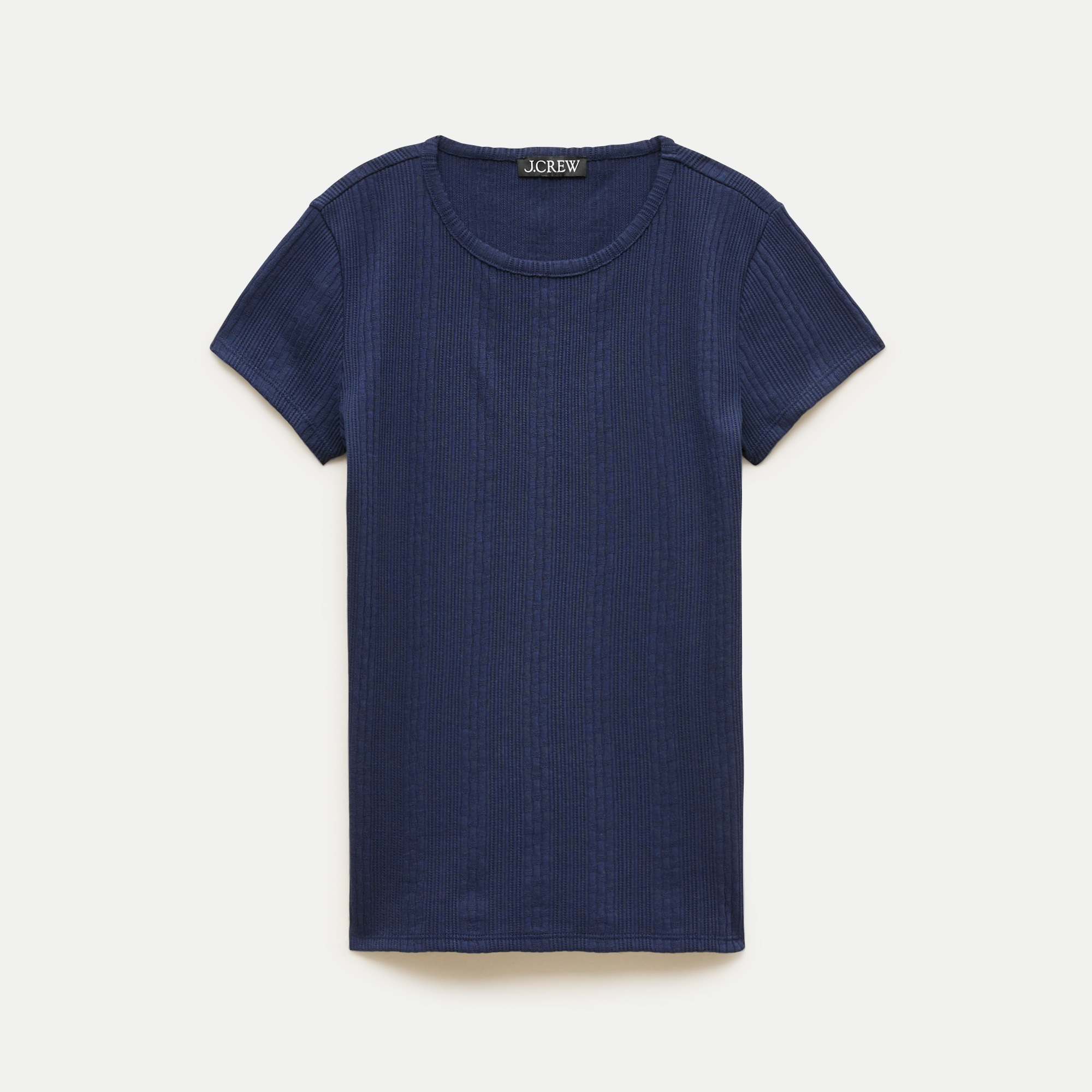 Pointelle crewneck T-shirt - thumbnail 5