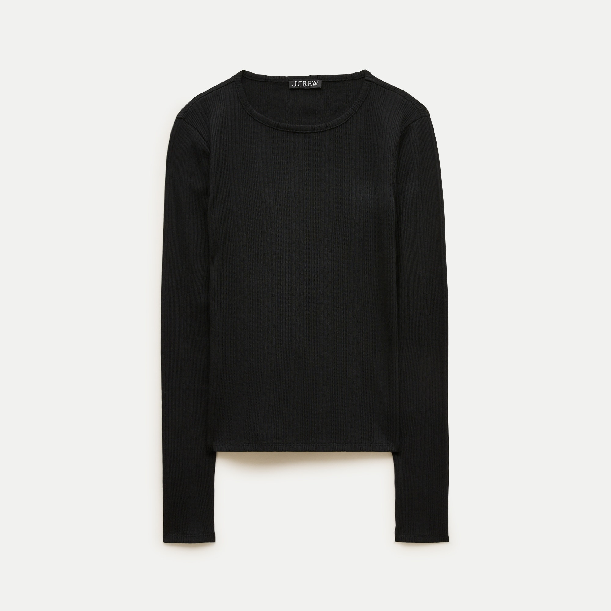 Pointelle long-sleeve T-shirt