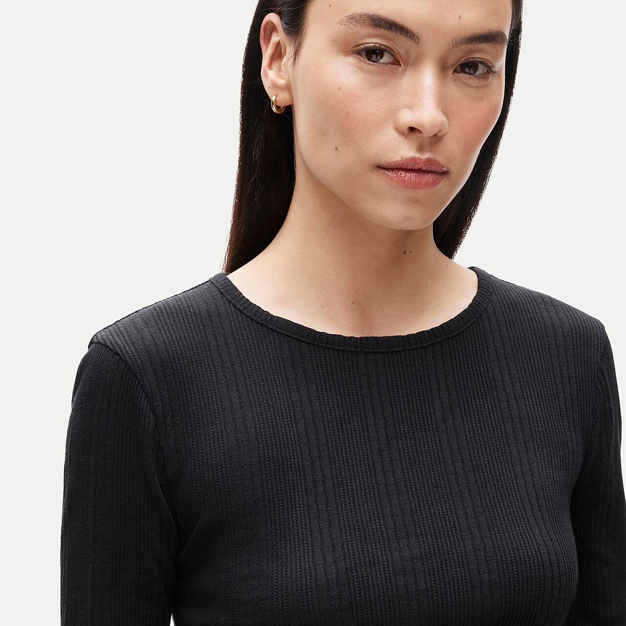 Sheer Long-sleeve Top For Women | J.Crew