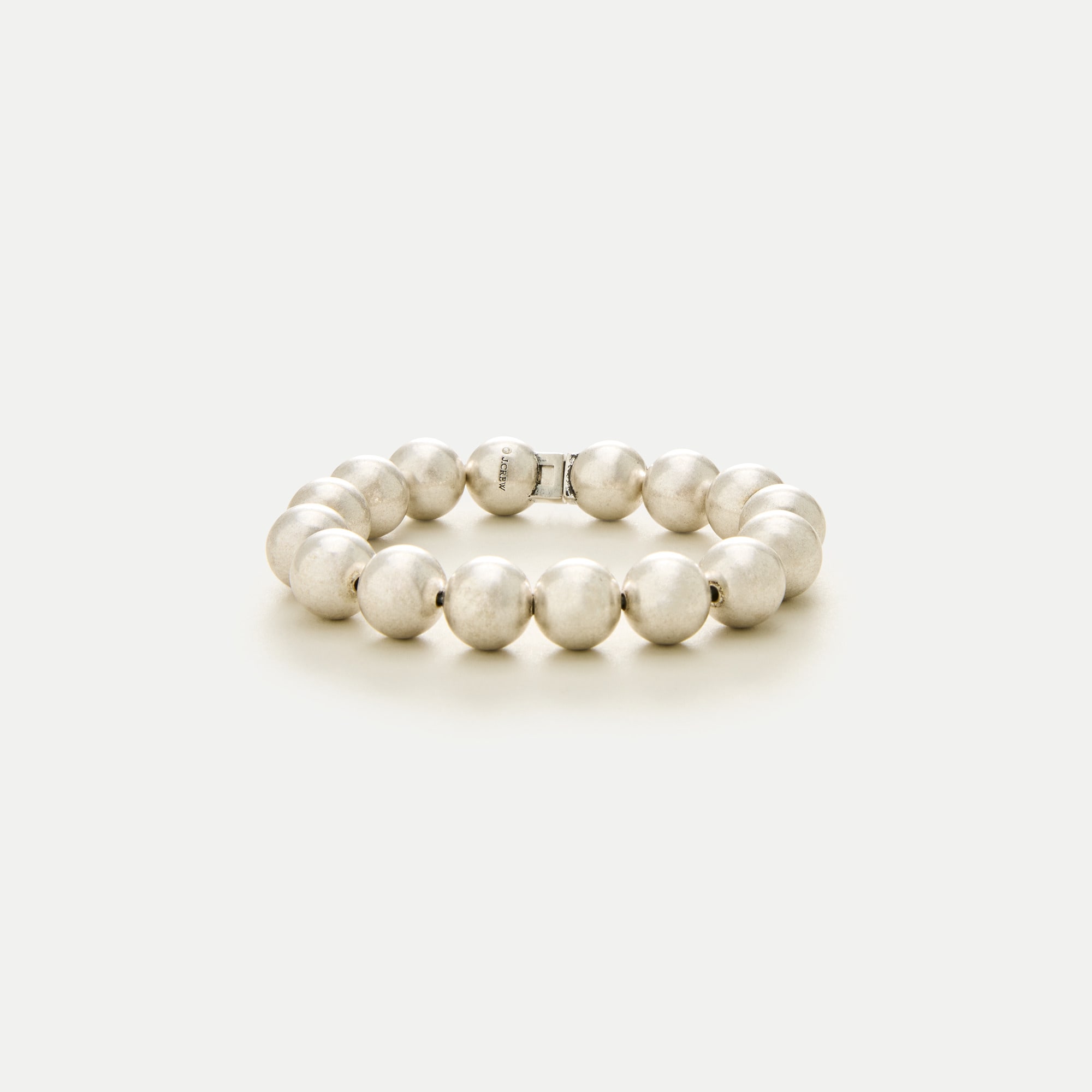 Metallic beaded chunky bracelet