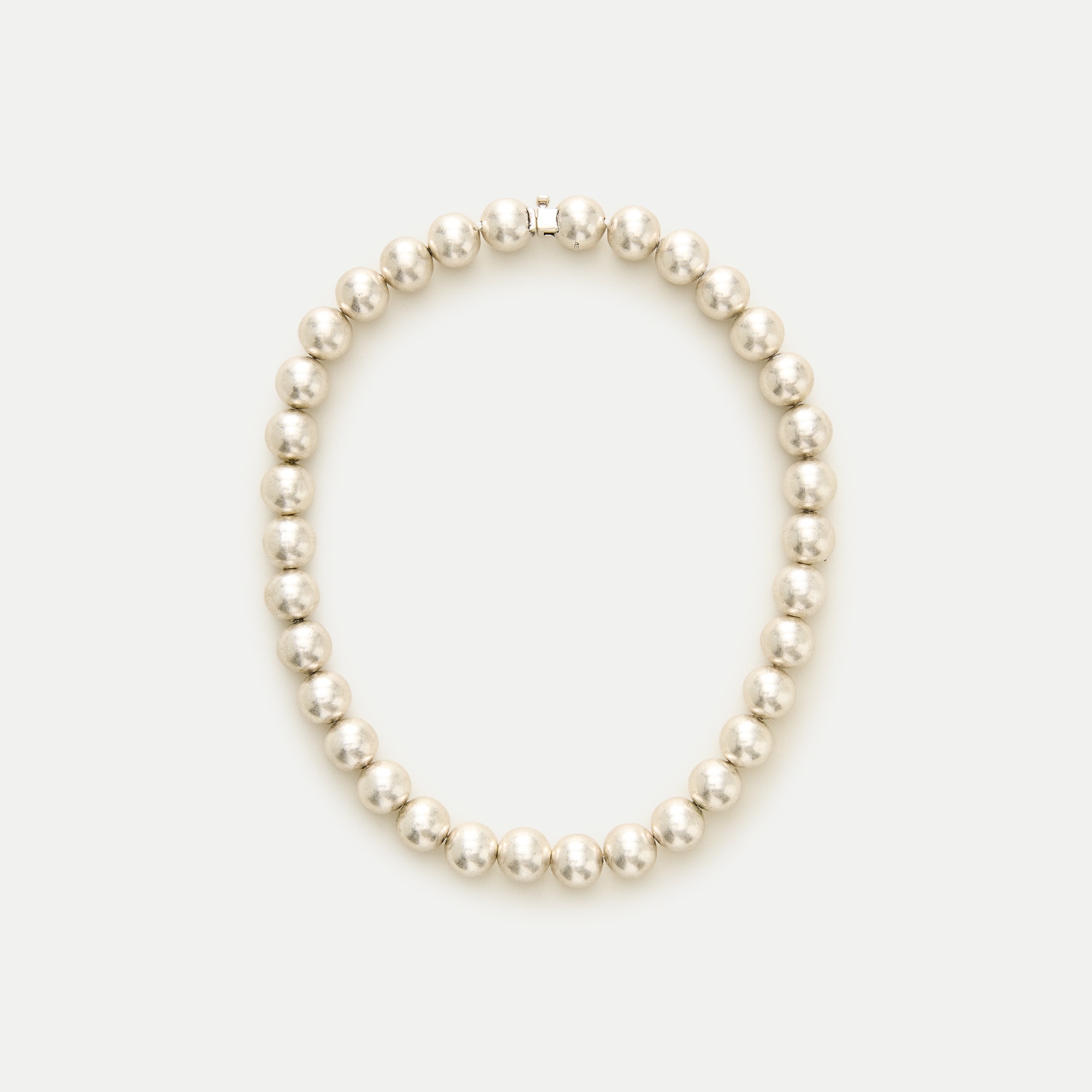 Metallic beaded chunky necklace