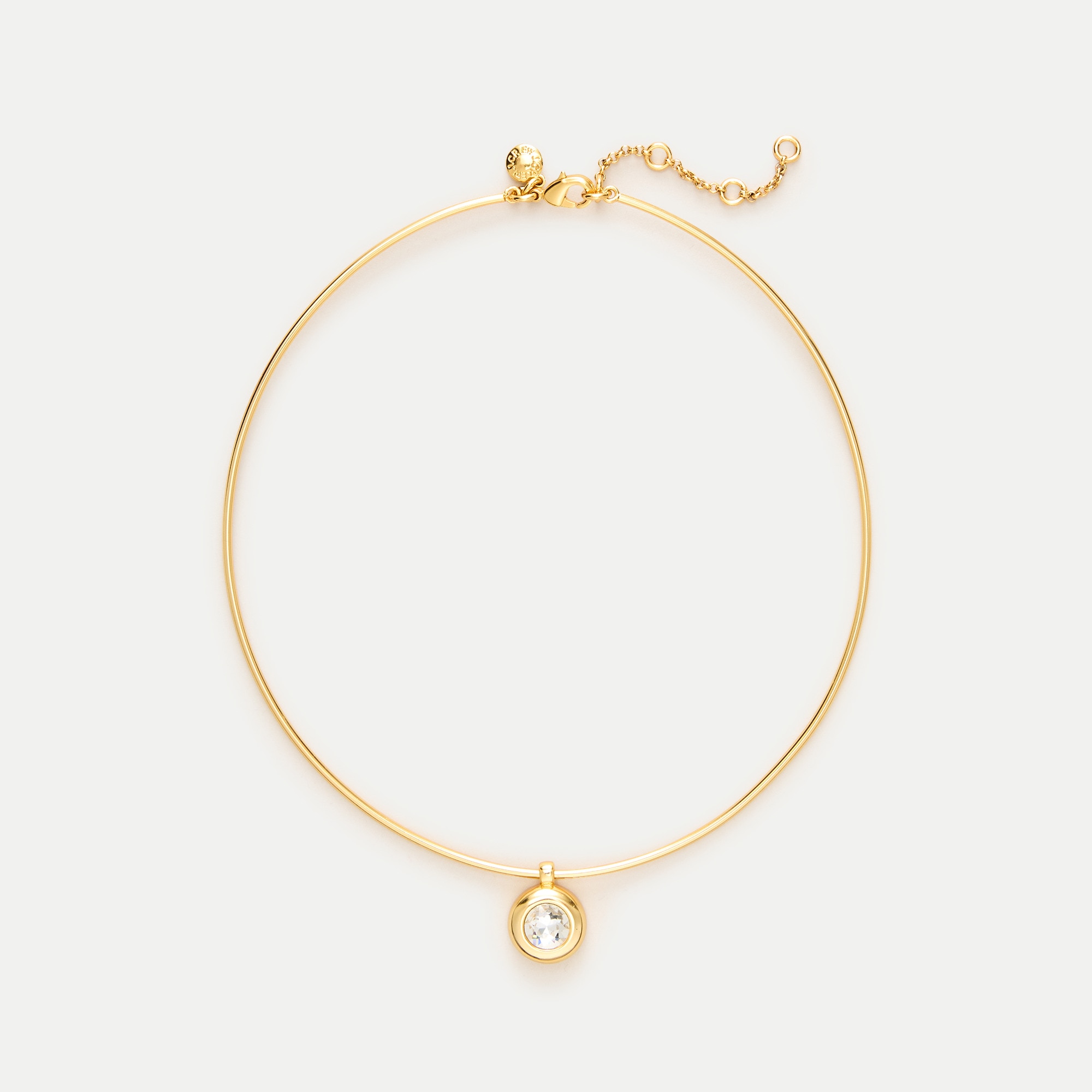Bezel-collar necklace