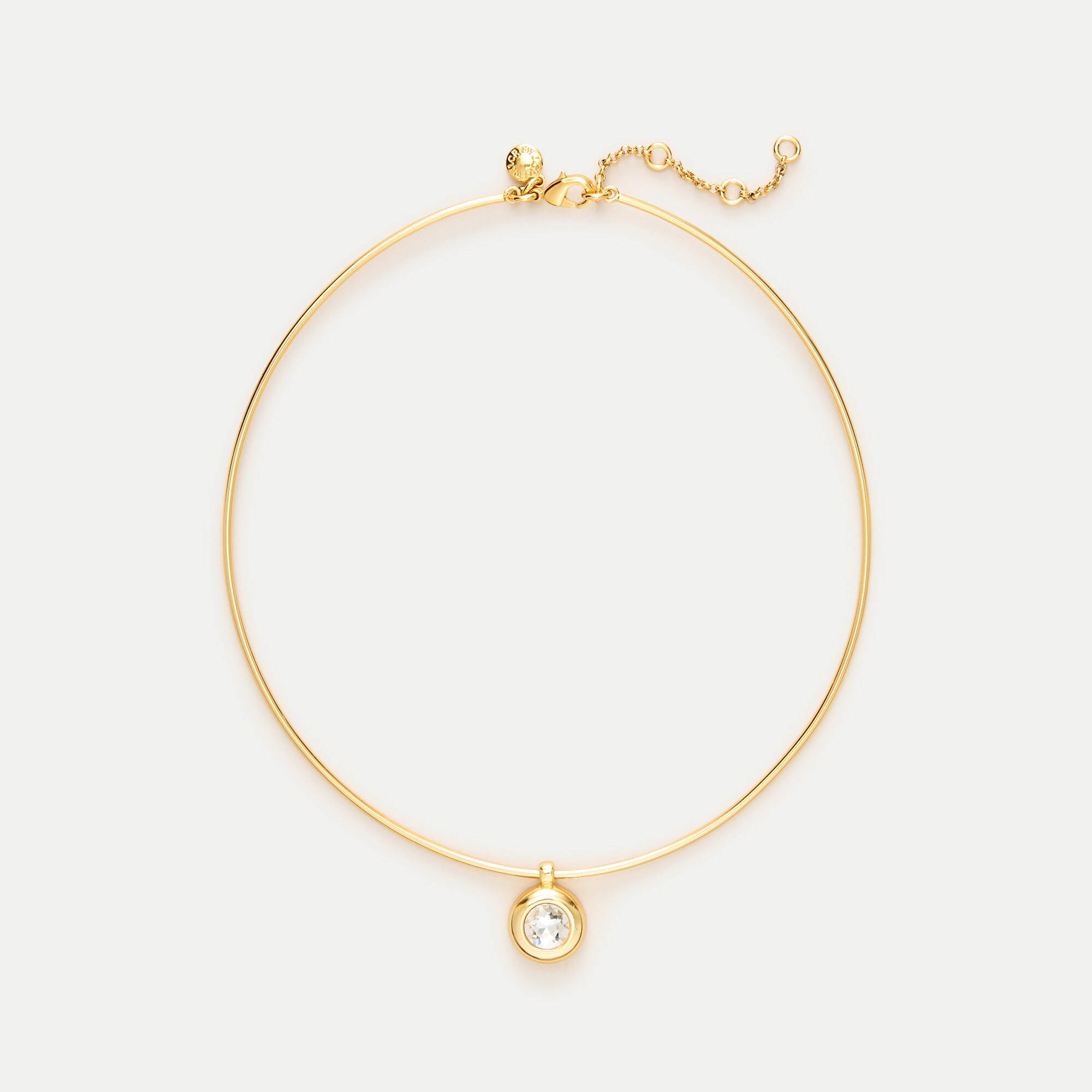 Bezel-collar necklace