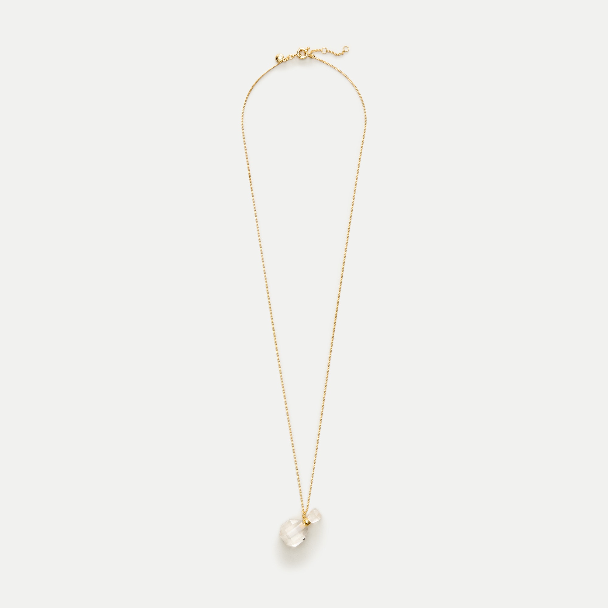 Perfume bottle pendant necklace