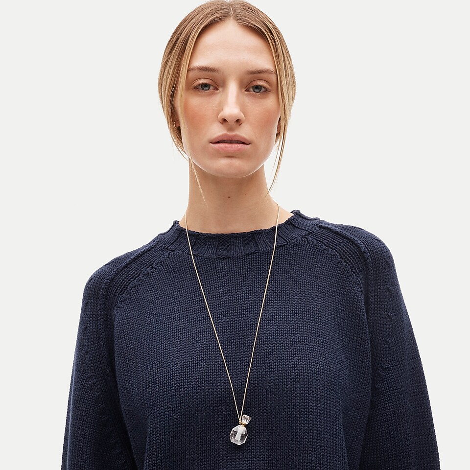 Perfume bottle pendant necklace by J.Crew
