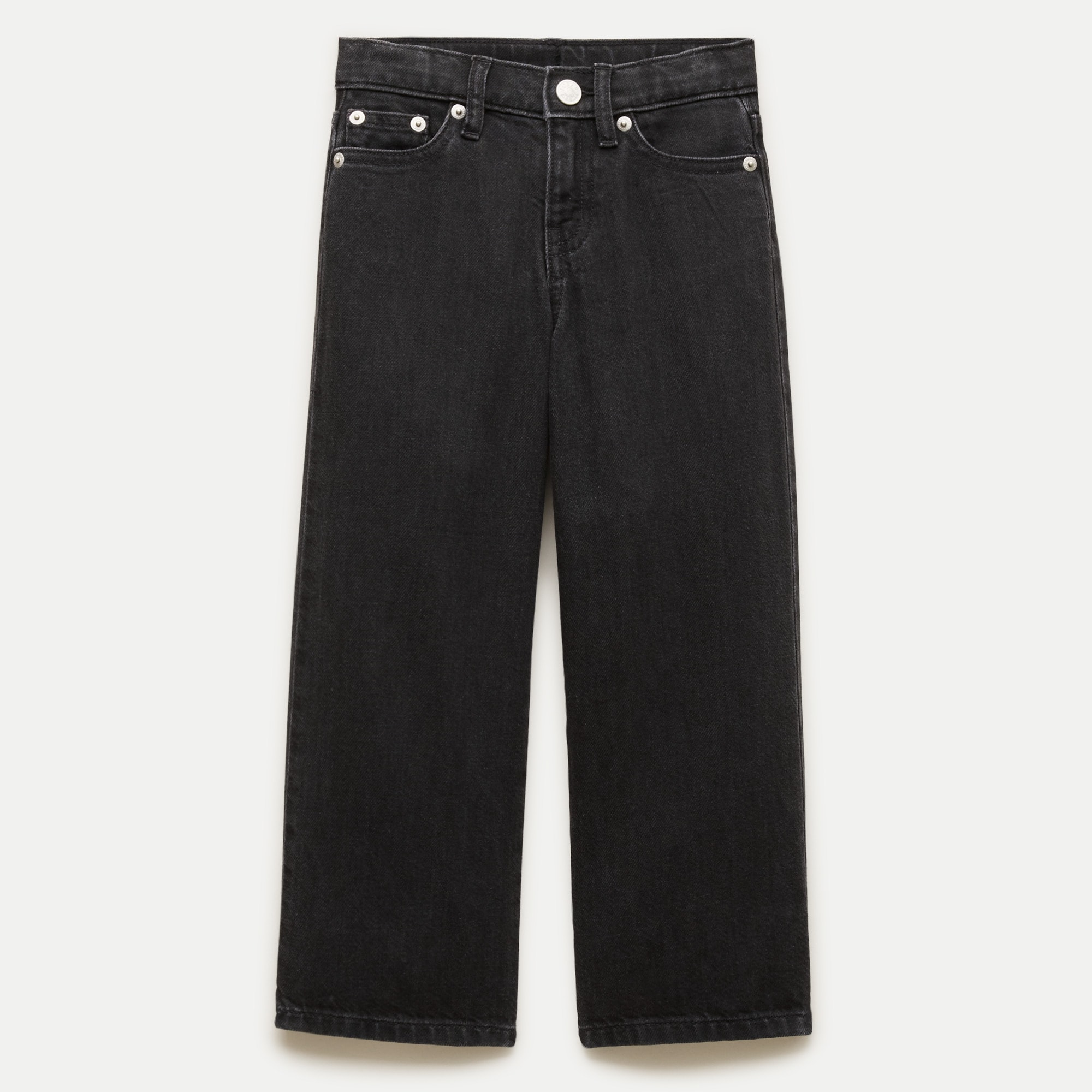 Girls' relaxed wide-leg jean