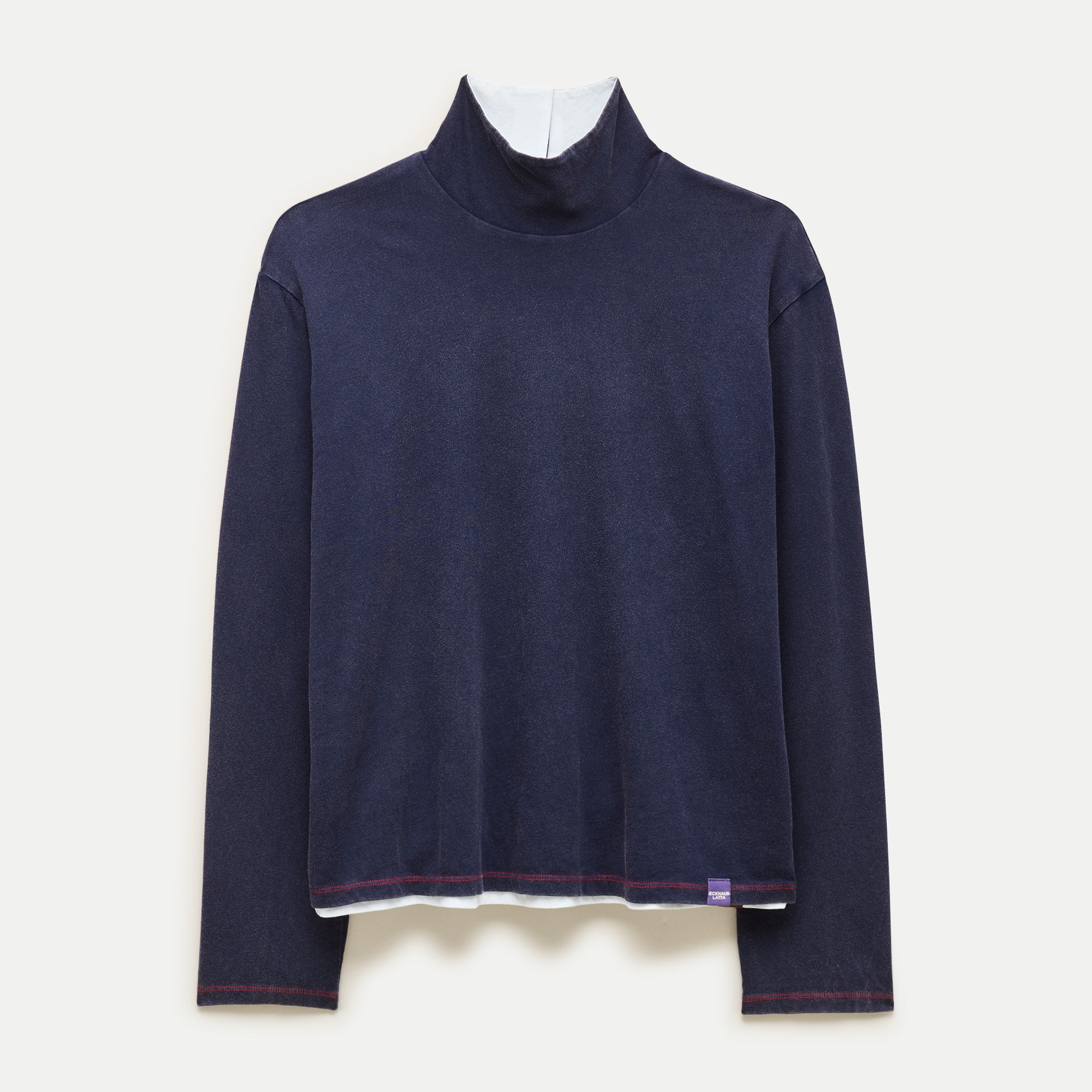 Eckhaus Latta x J.Crew reversible jersey turtleneck