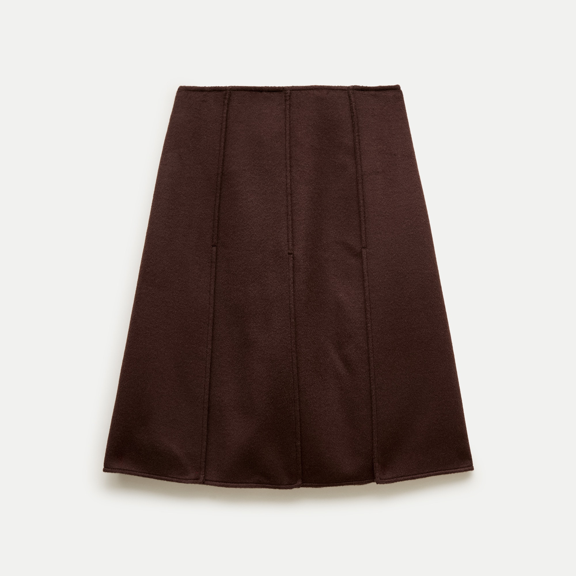 Eckhaus Latta x J.Crew paneled wool-blend skirt