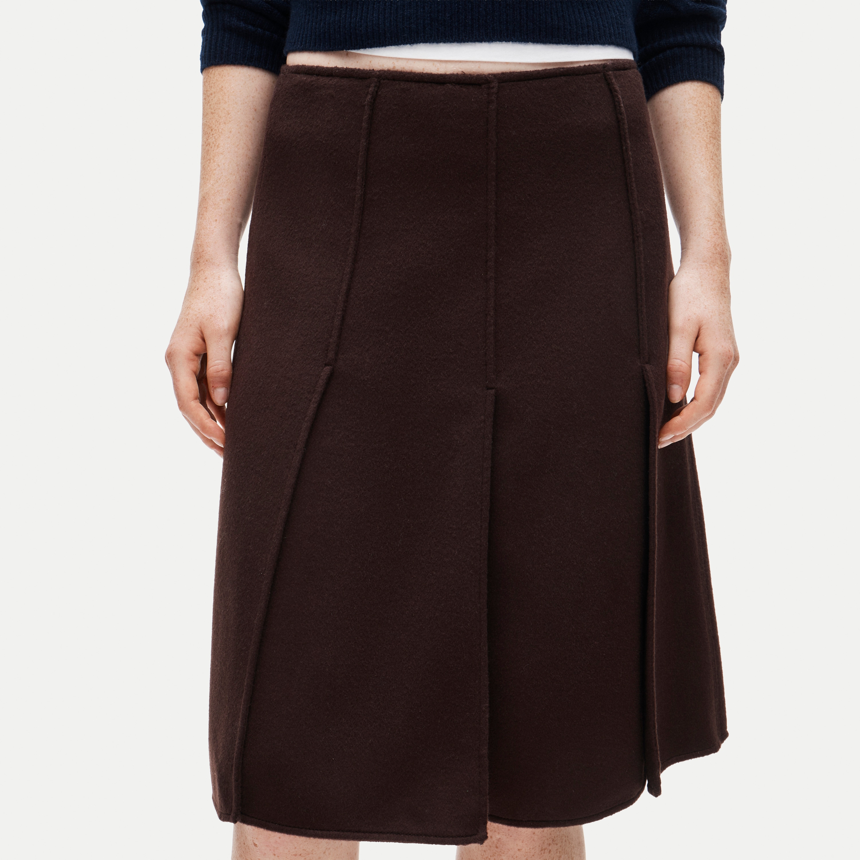 Eckhaus Latta x J.Crew paneled wool-blend skirt - thumbnail 2