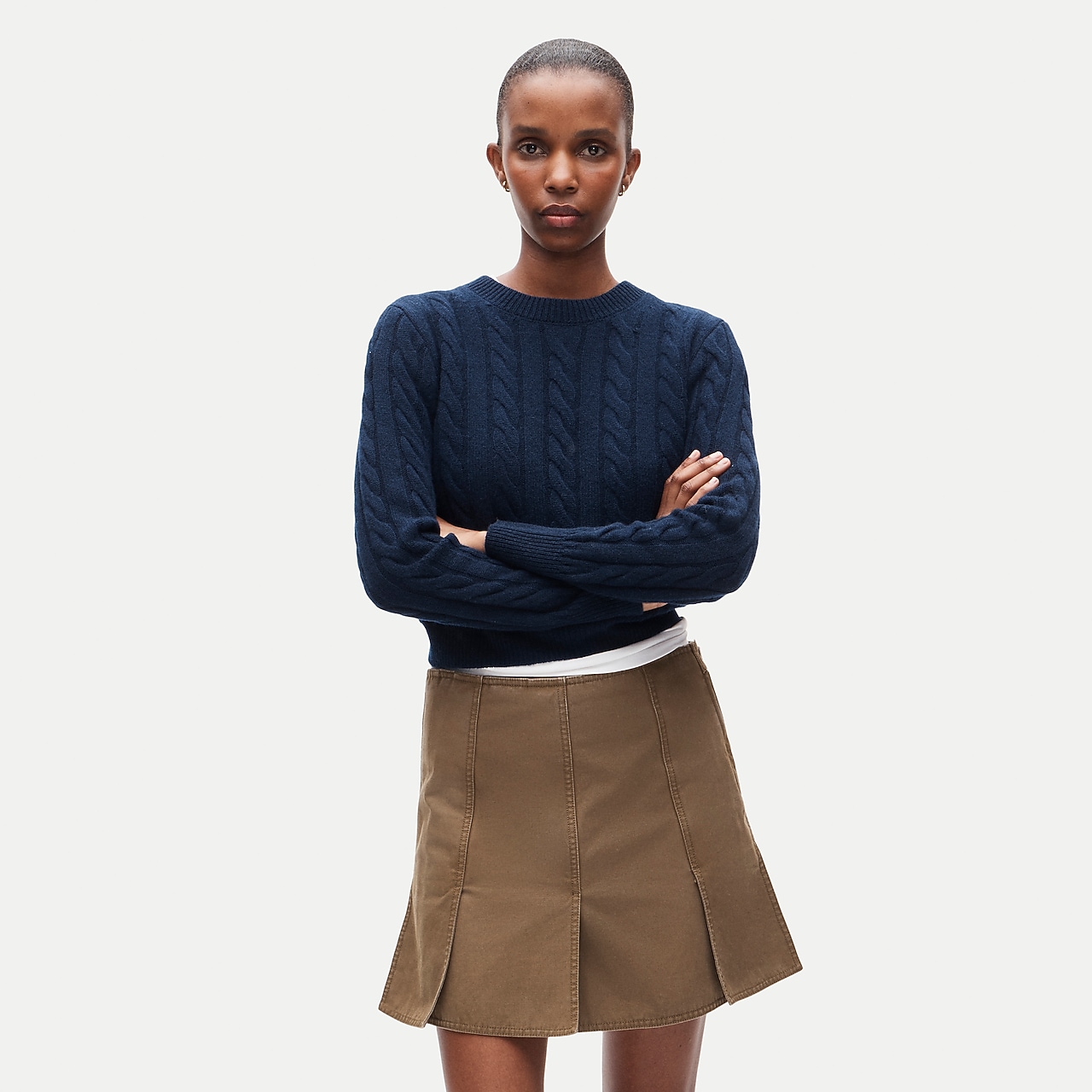 Mini Knit Sweater-skirt In Stripe For Women | J.Crew