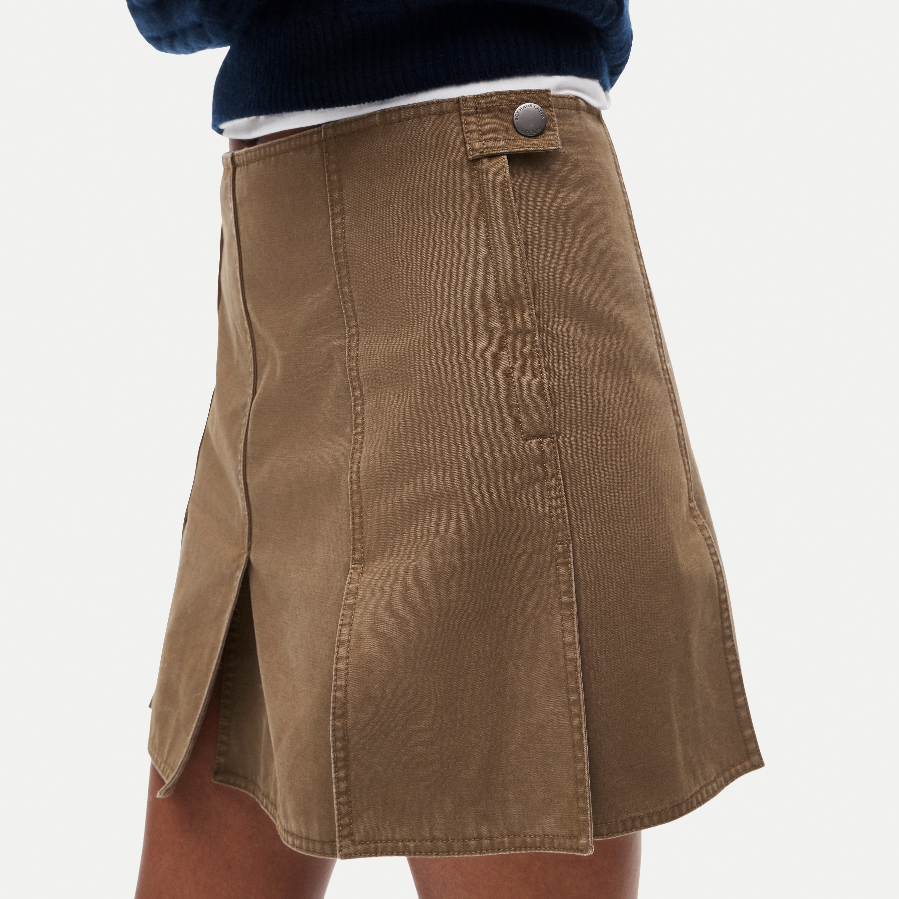 Eckhaus Latta x J.Crew paneled mini skirt