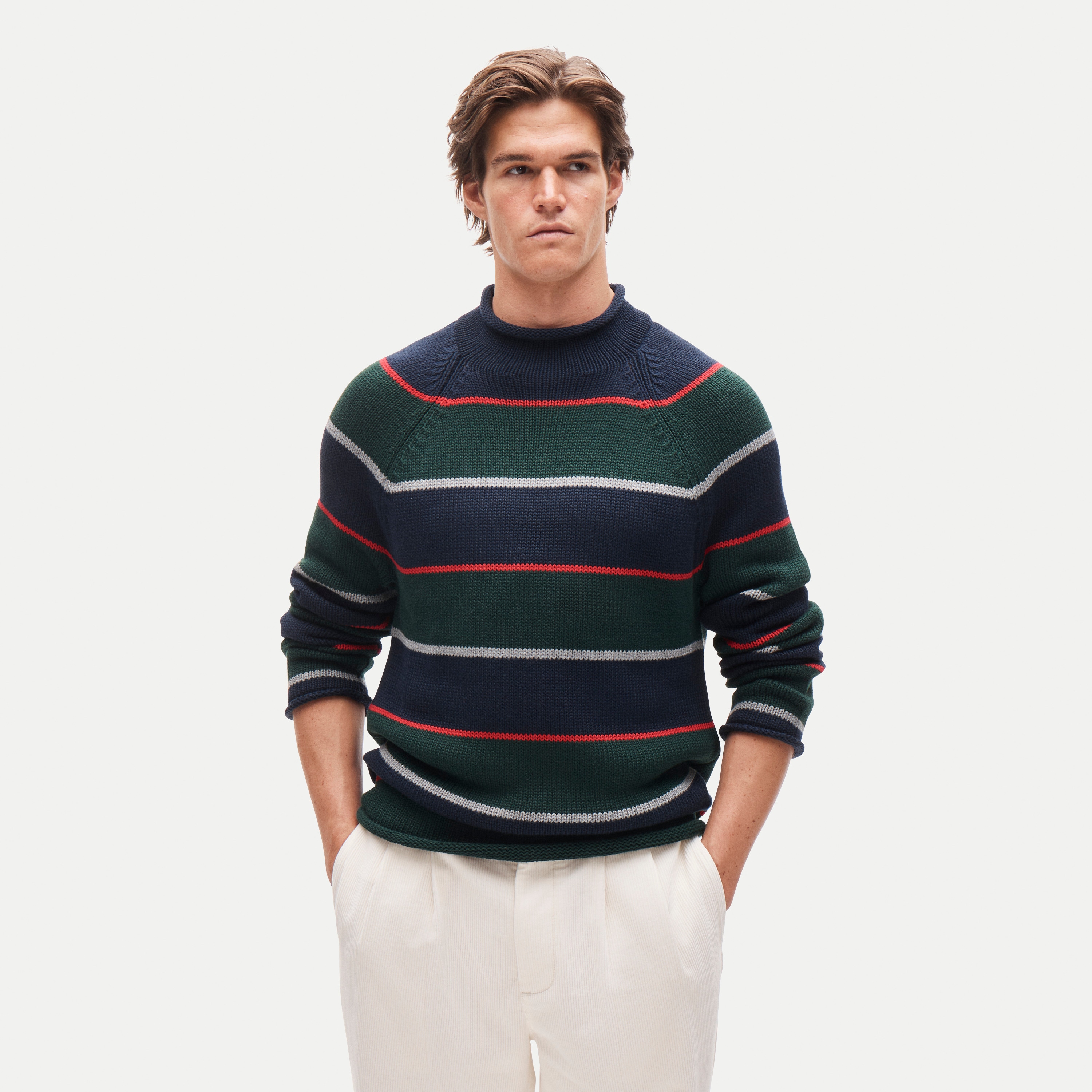 1988 Rollneck™ sweater in stripe