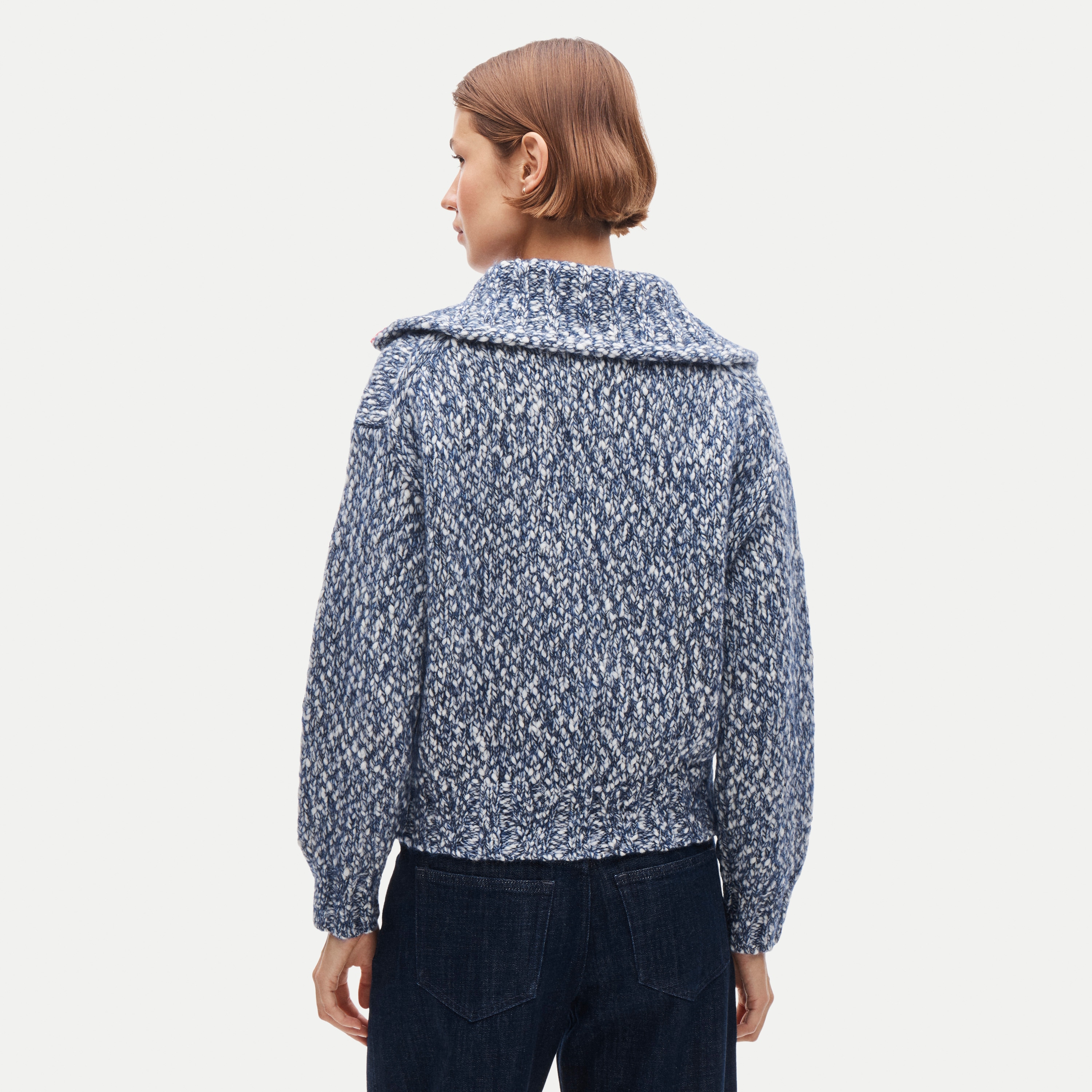 Quarter-zip Sweater In Italian Wool Blend For Women | J.Crew