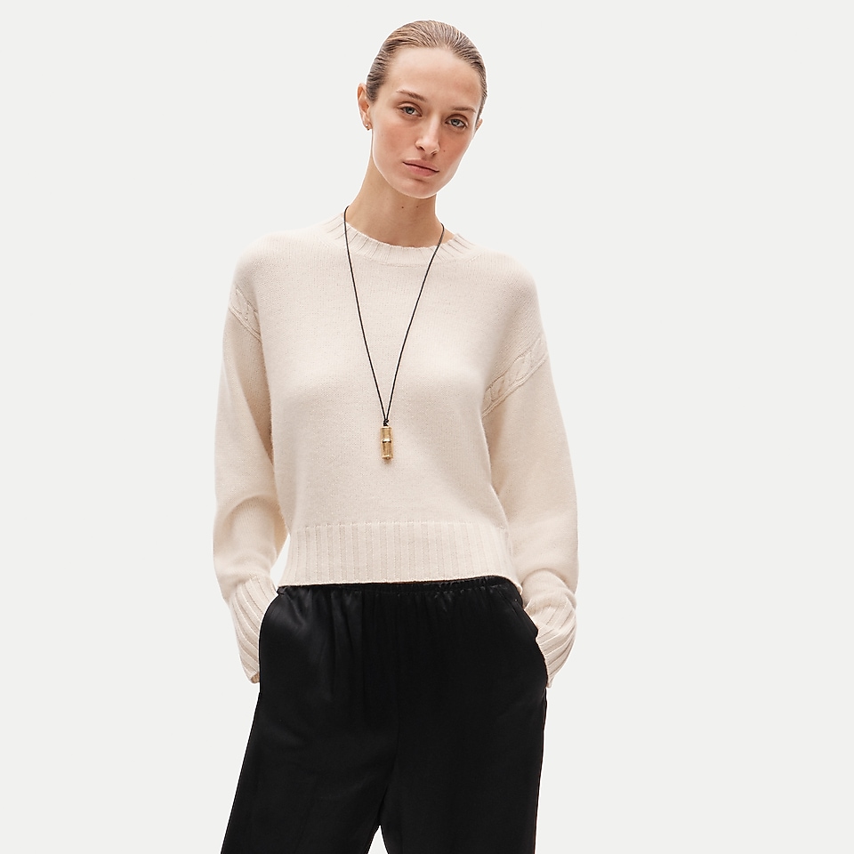 Relaxed cashmere crewneck by J.Crew