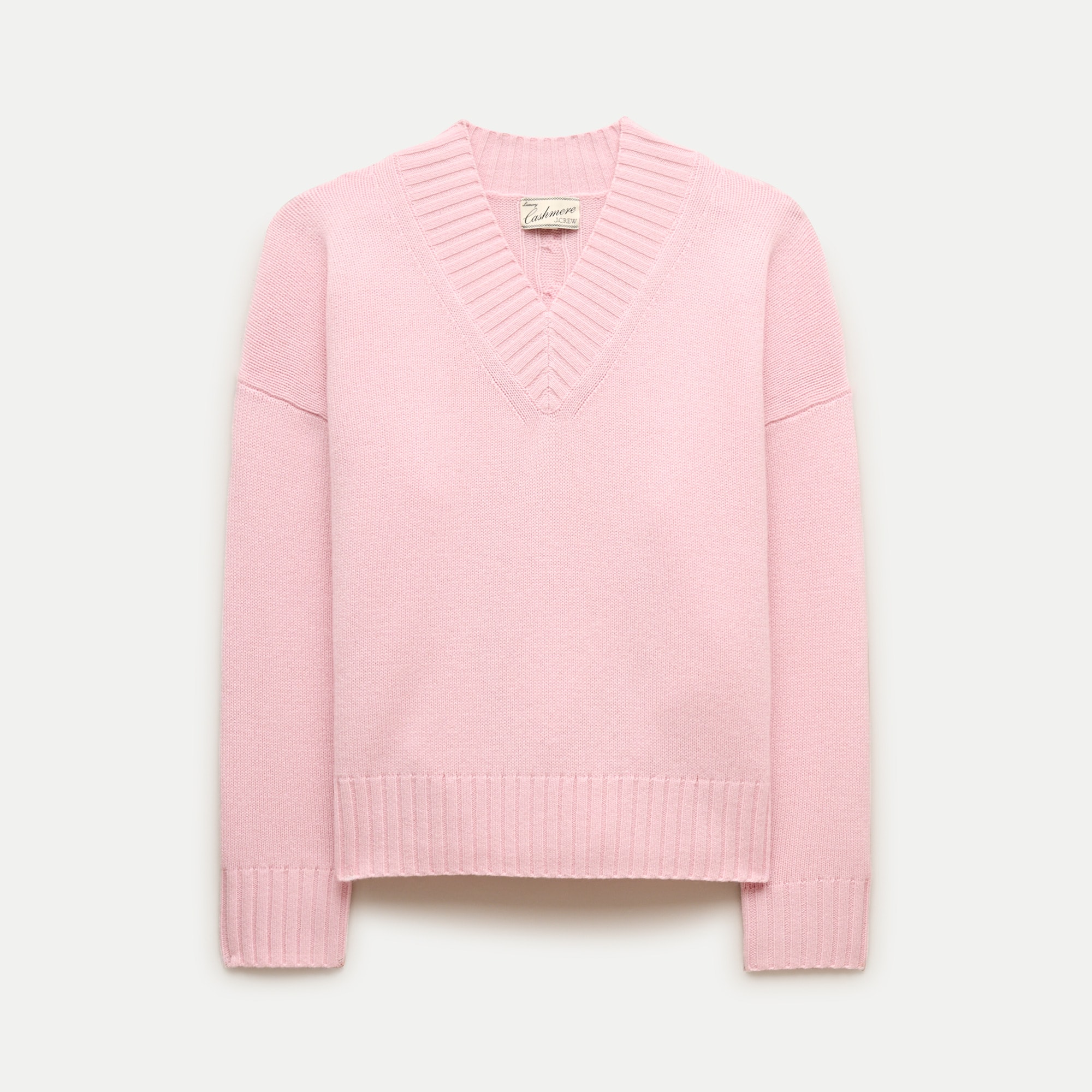 Oversized cashmere V-neck sweater