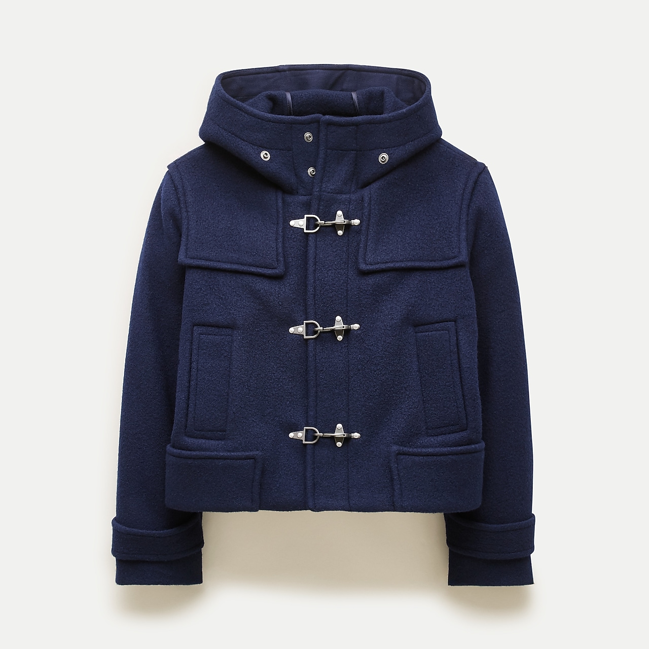 Collection A-line Topcoat In Italian Wool-bouclé Blend For Women
