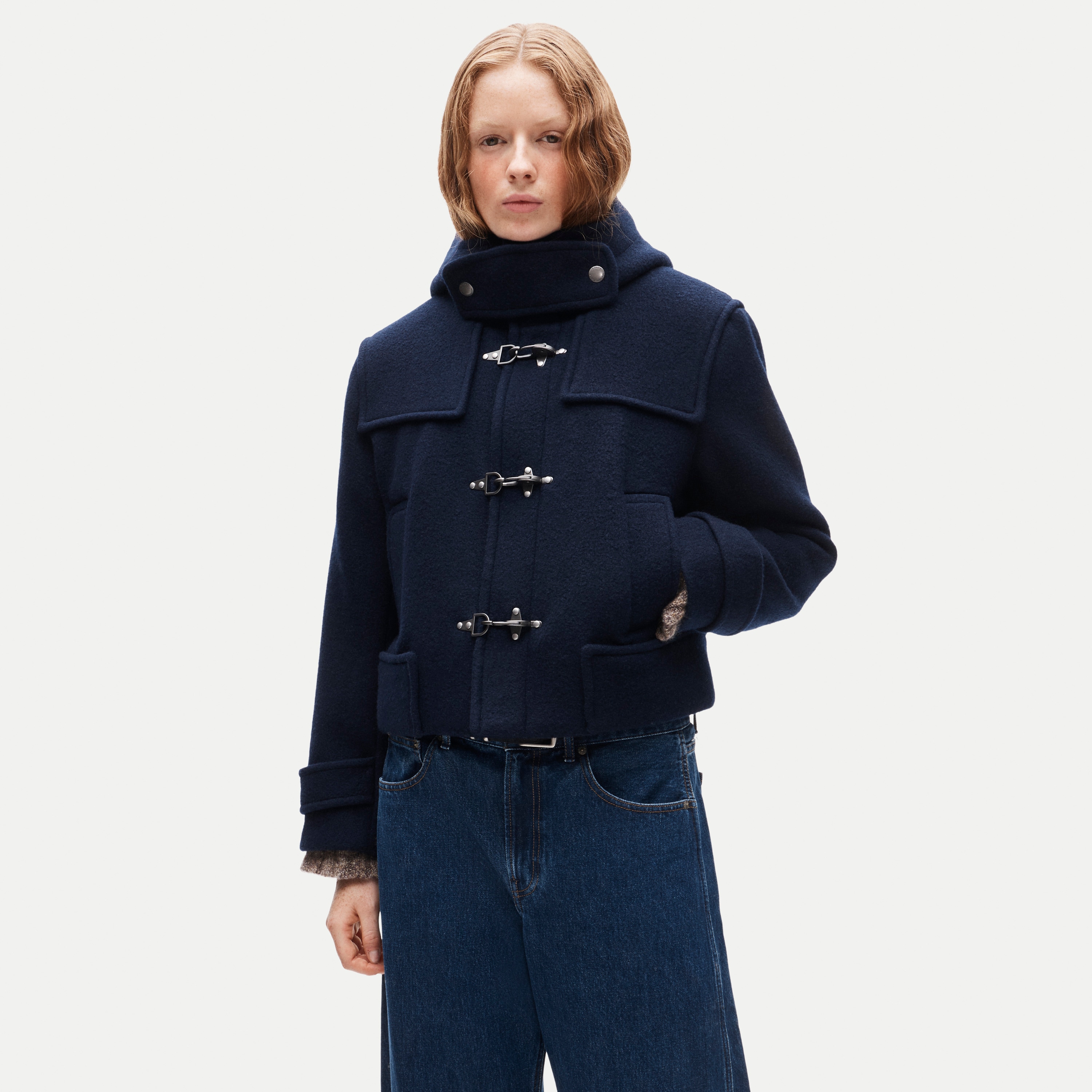 Eckhaus Latta x J.Crew duffle coat