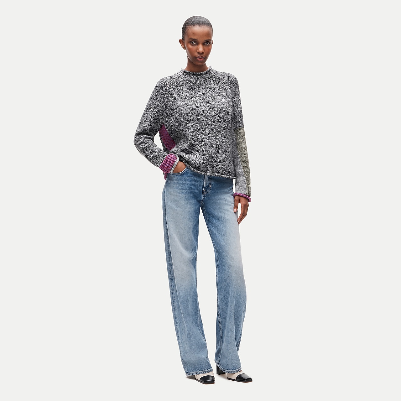 Relaxed Cardigan In Textured Yarn For Women | J.Crew