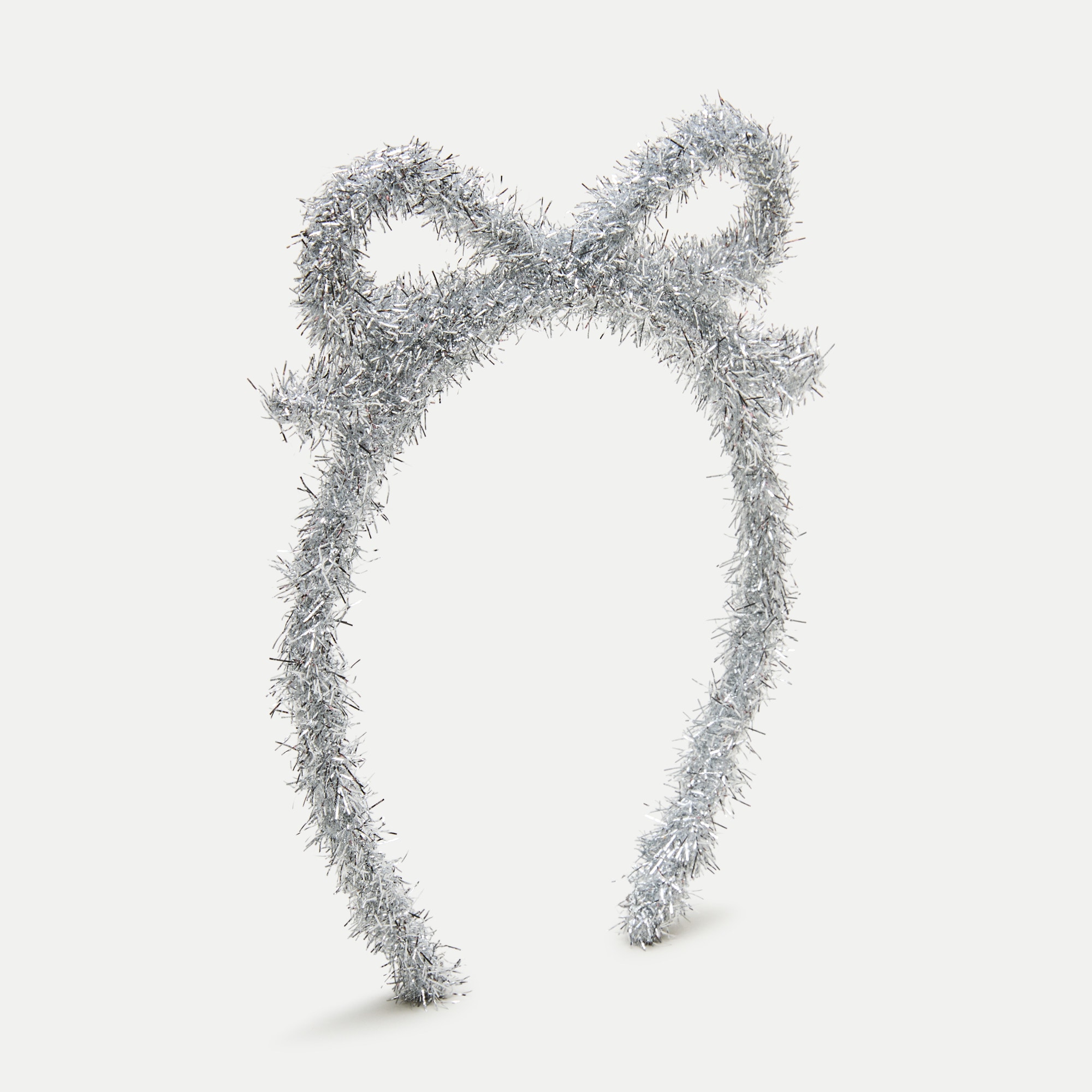 Girls' tinsel bow headband