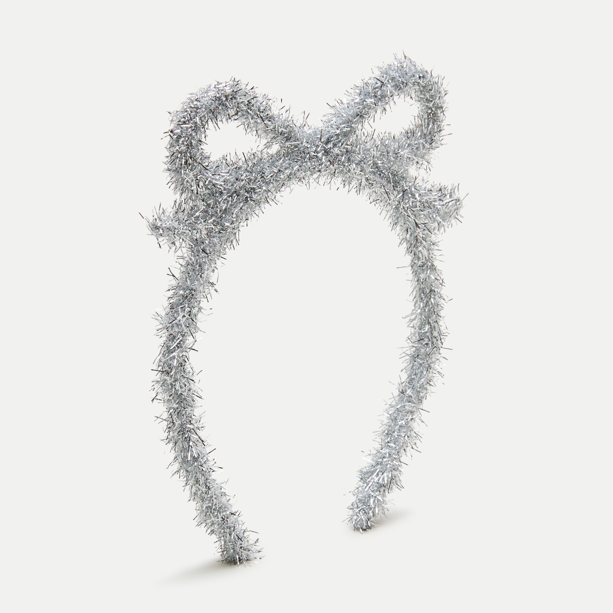 Girls' tinsel bow headband