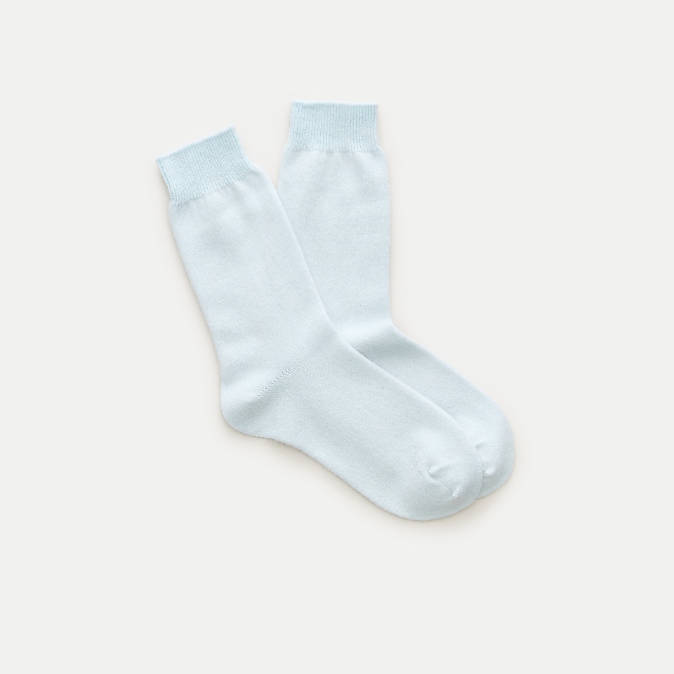 Brushed cashmere-blend socks by J.Crew