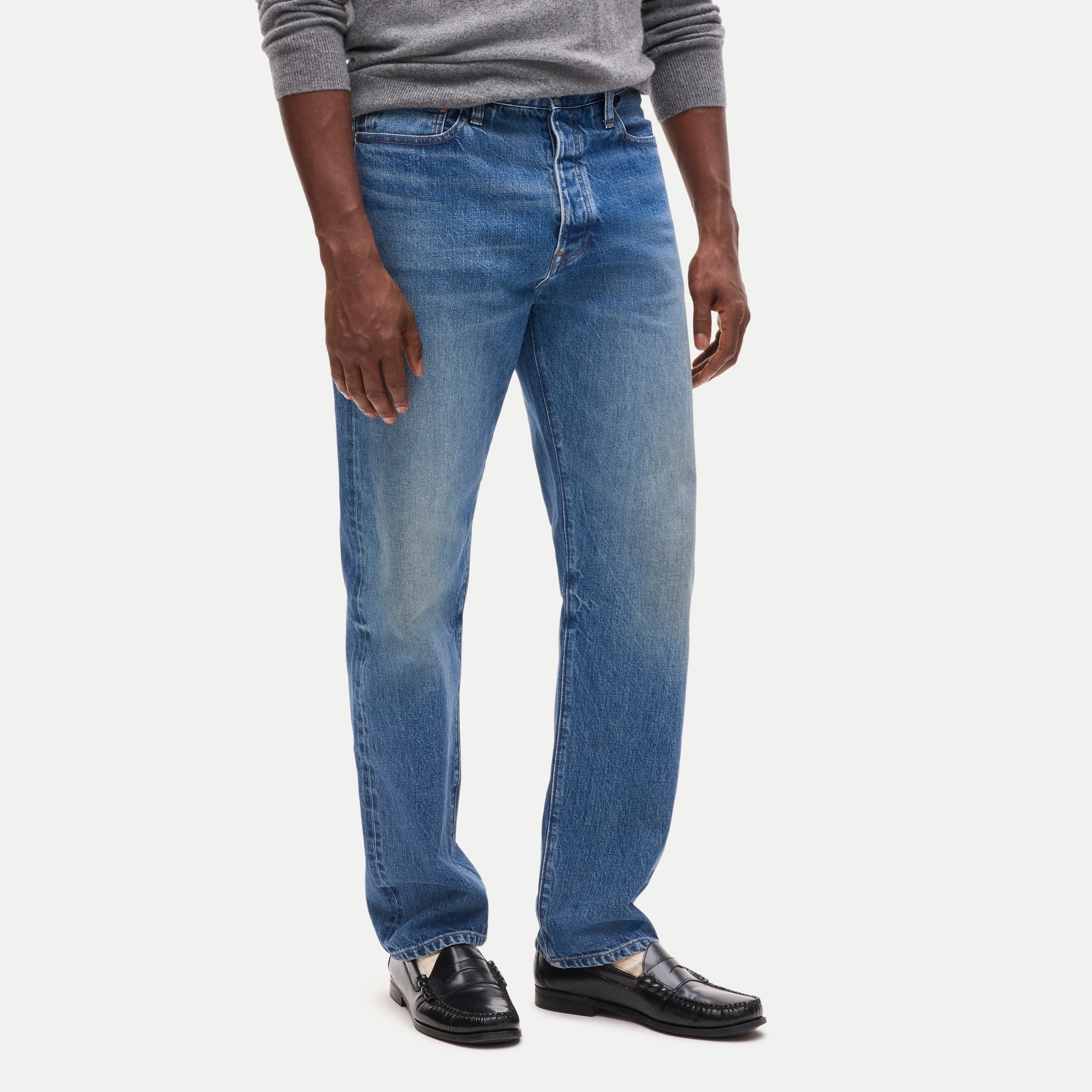 High-rise Straight-fit jean in Japanese selvedge denim
