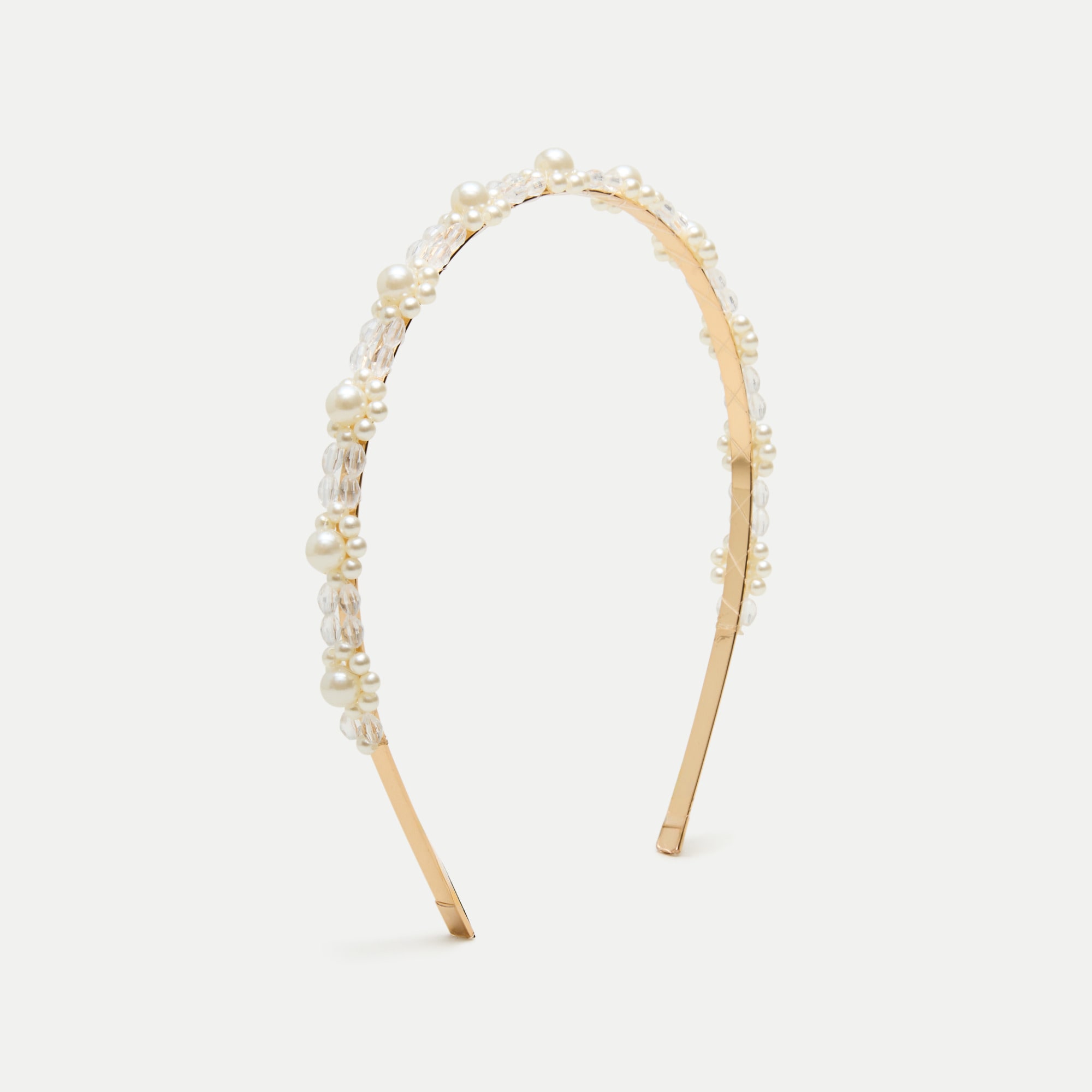 Girls' skinny pearl headband