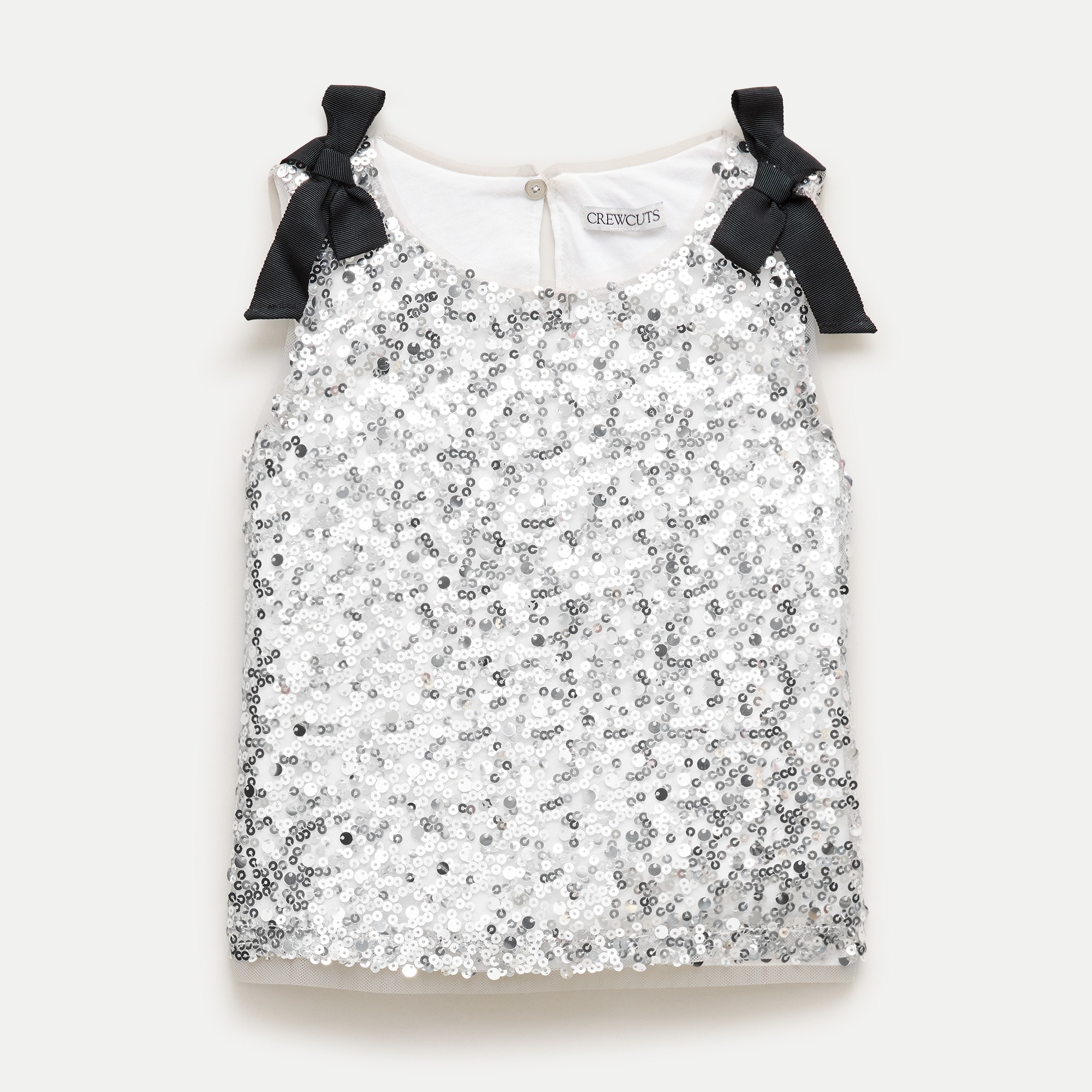 Girls' sequin top with bows