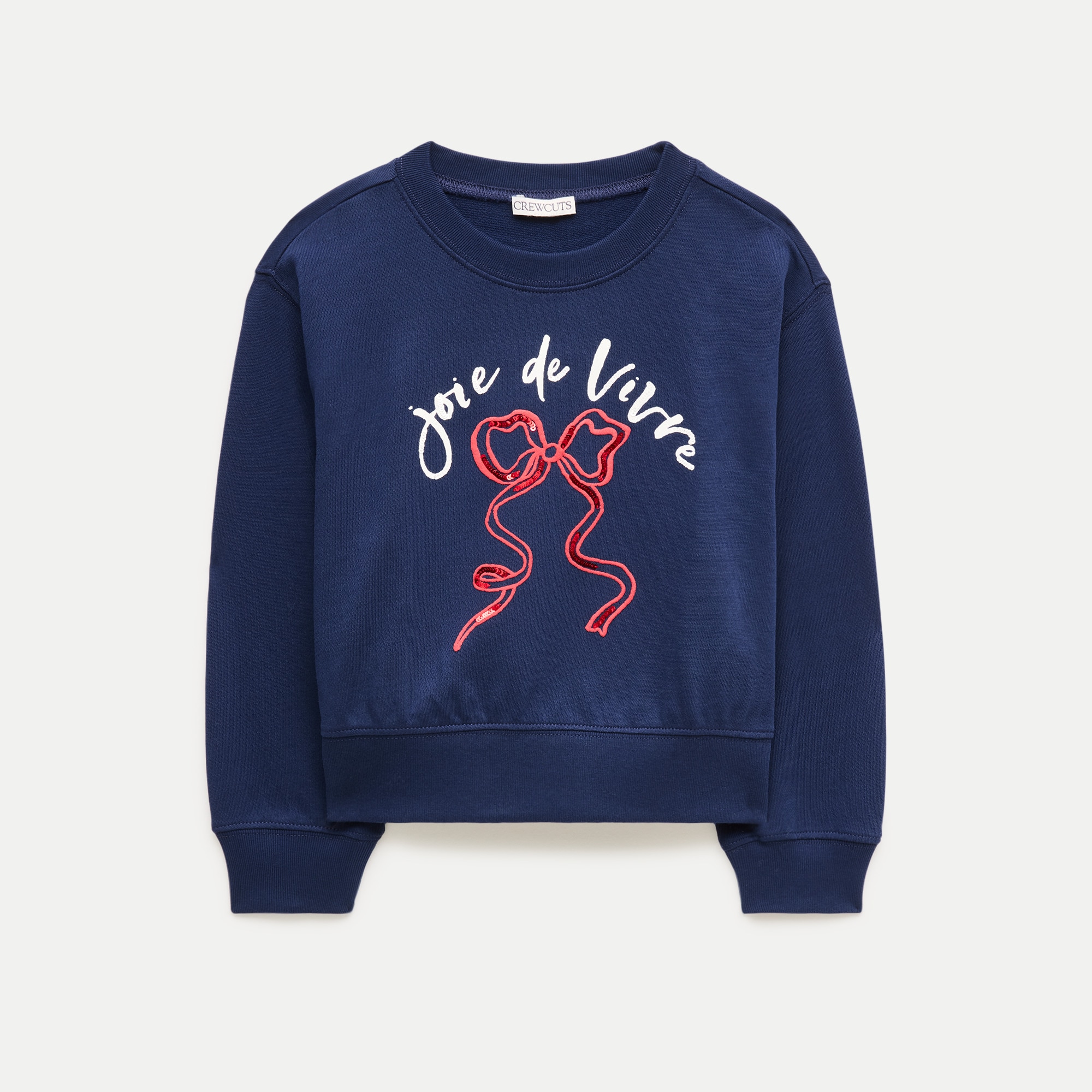 Girls' Everyday "joie de vivre" graphic sweatshirt in terry