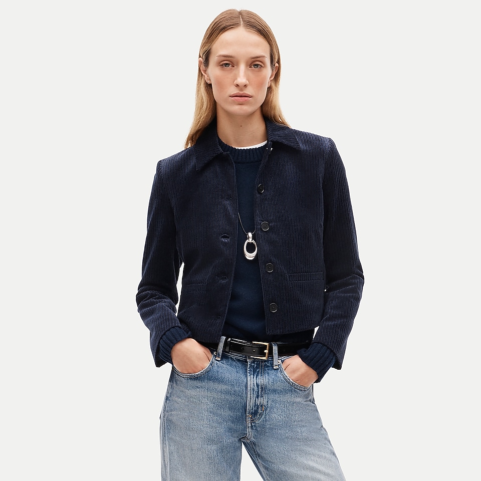 Lady jacket in velvety corduroy by J.Crew
