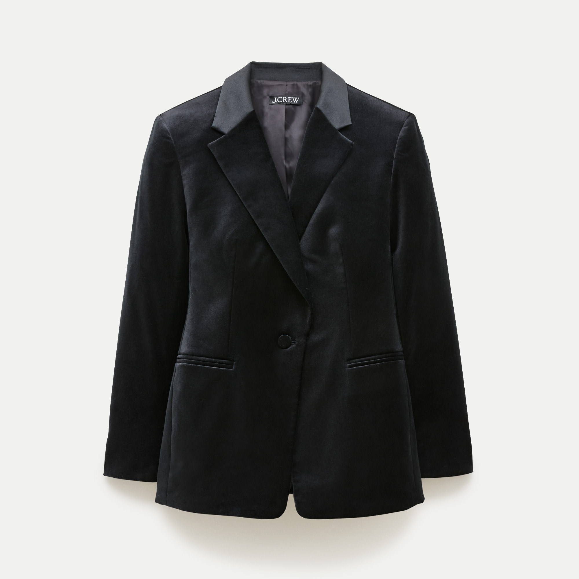 Thea blazer in stretch velvet
