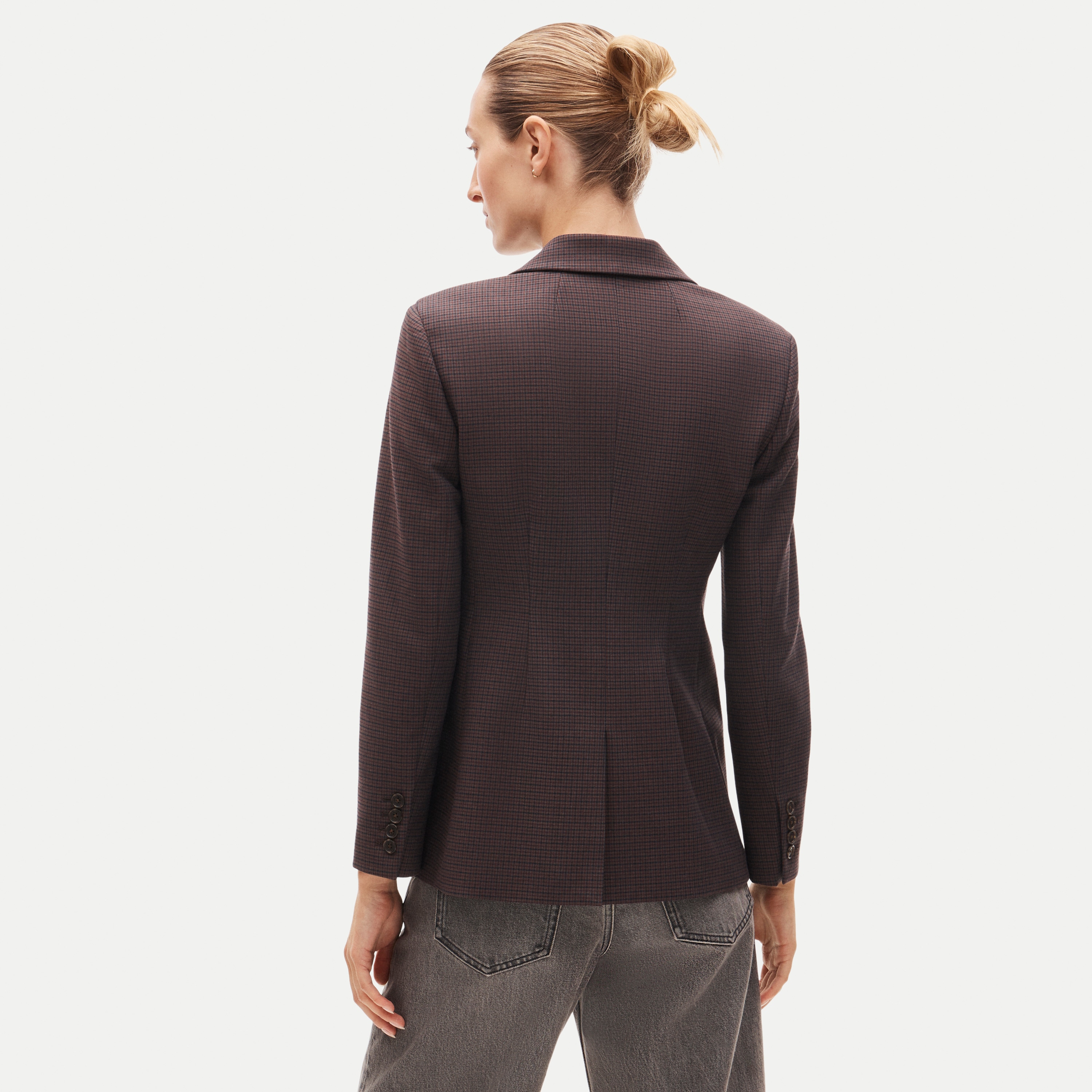 Margeaux blazer in plaid four-season stretch