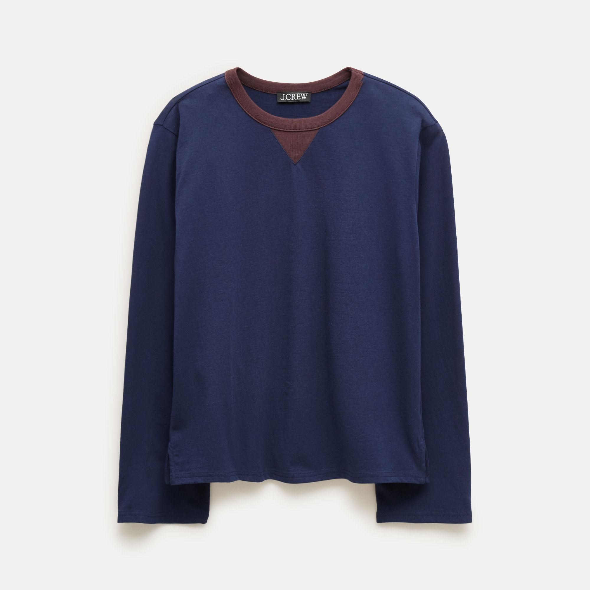 Boyfriend jersey relaxed long-sleeve T-shirt