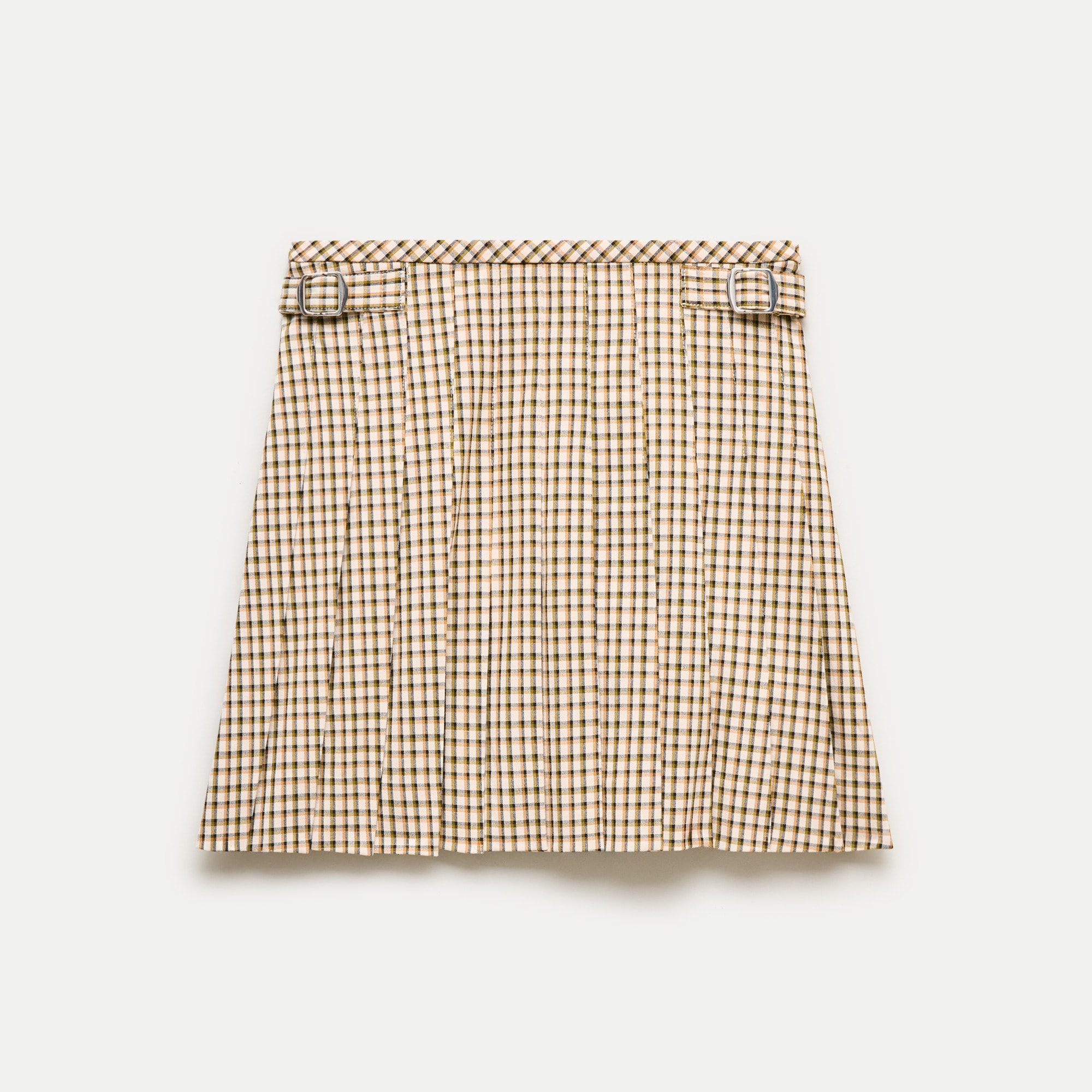 Ivy mini skirt in plaid Gramercy suiting