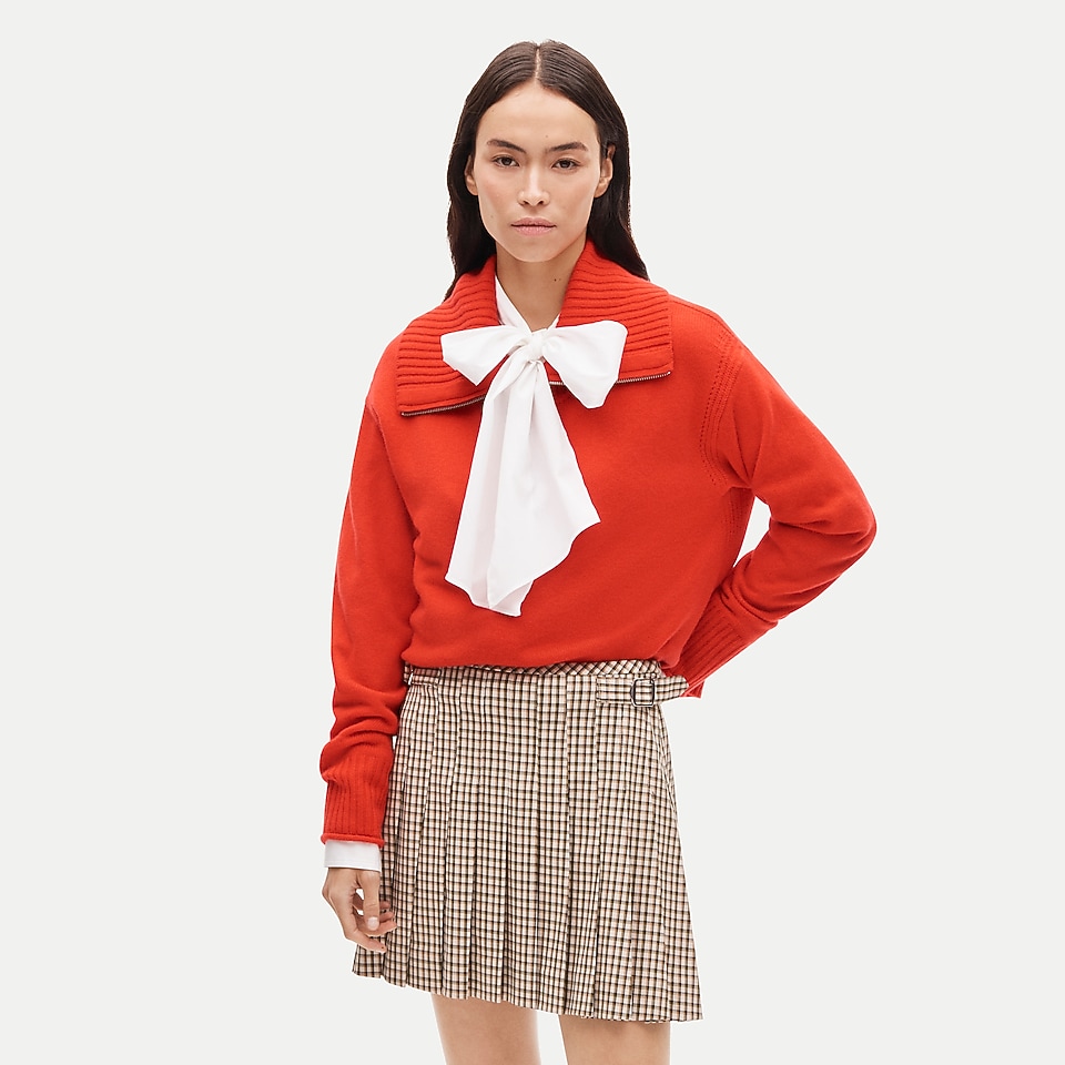 Ivy mini skirt in plaid Gramercy suiting by J.Crew