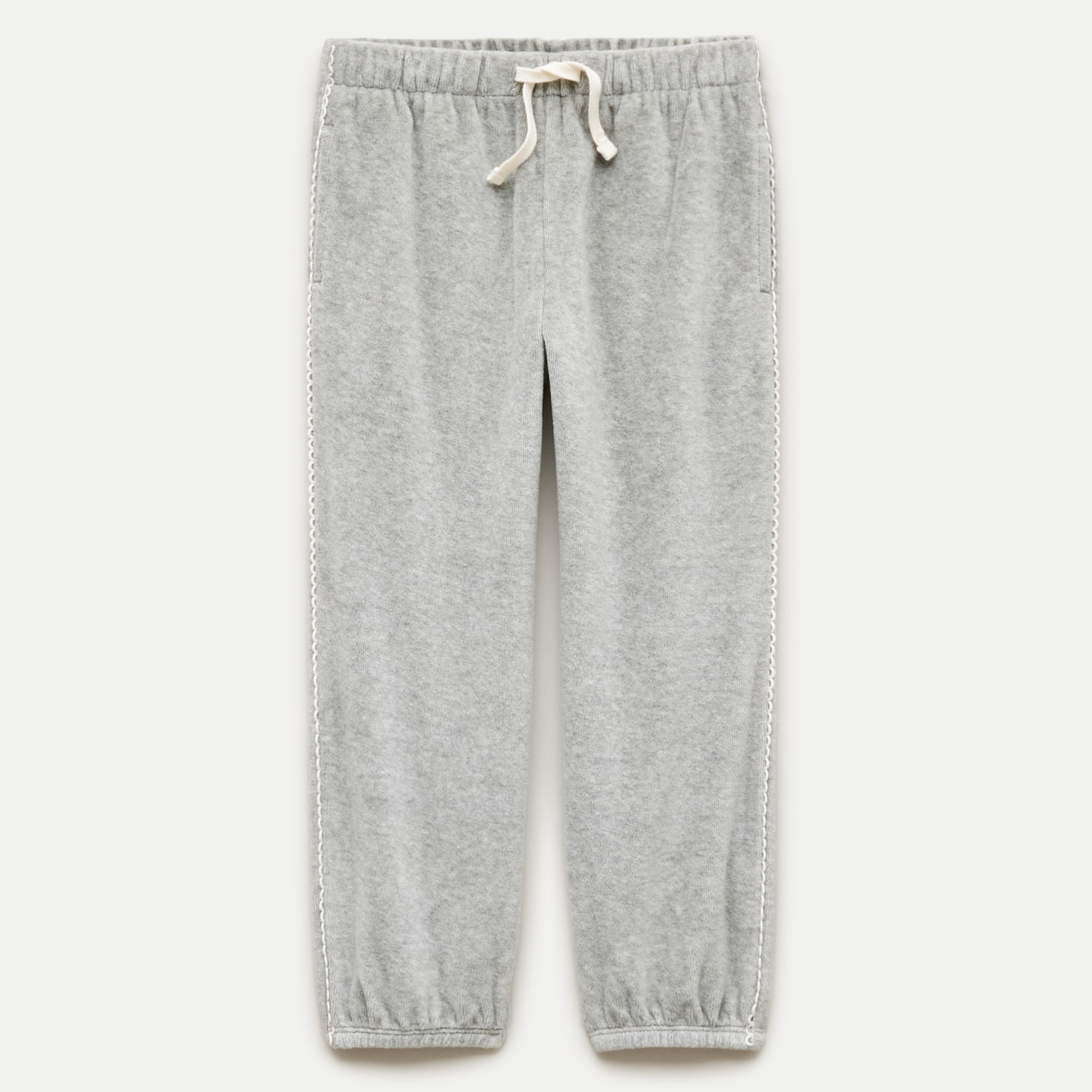 Girls' Everyday sweatpant with crochet trim