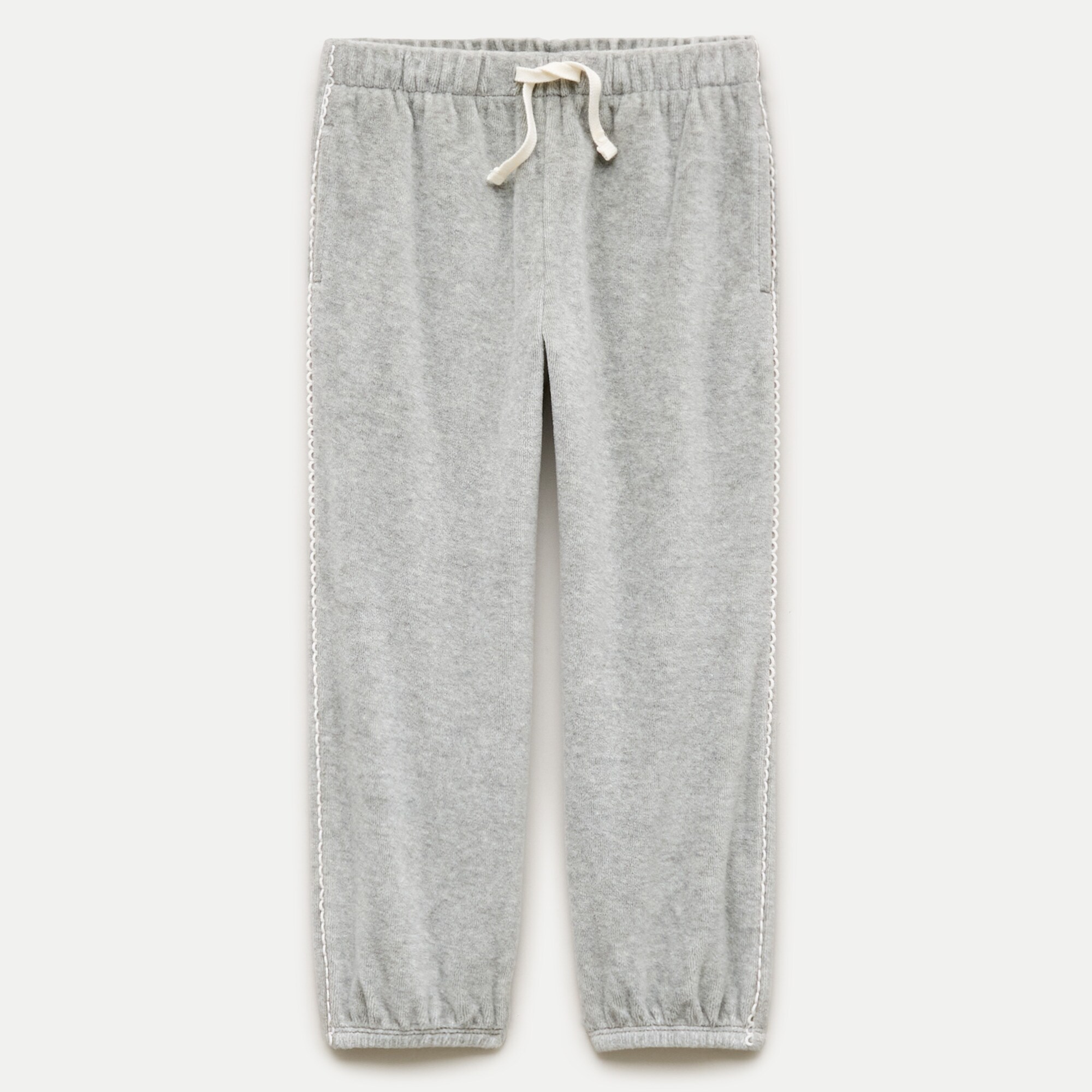 Girls' Everyday sweatpant with crochet trim