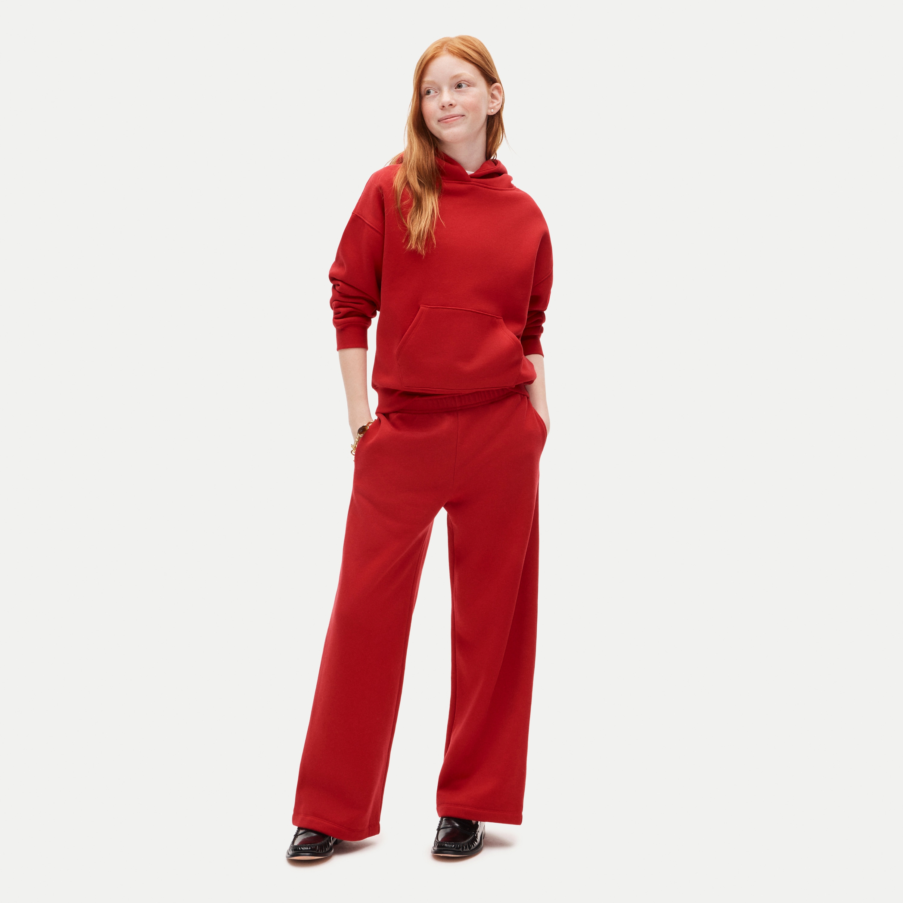 Girls' Everyday wide-leg sweatpant in fleece