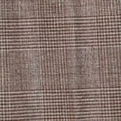 Petite Essential trouser in wool-blend flannel BROWN GREY GLEN PLAID