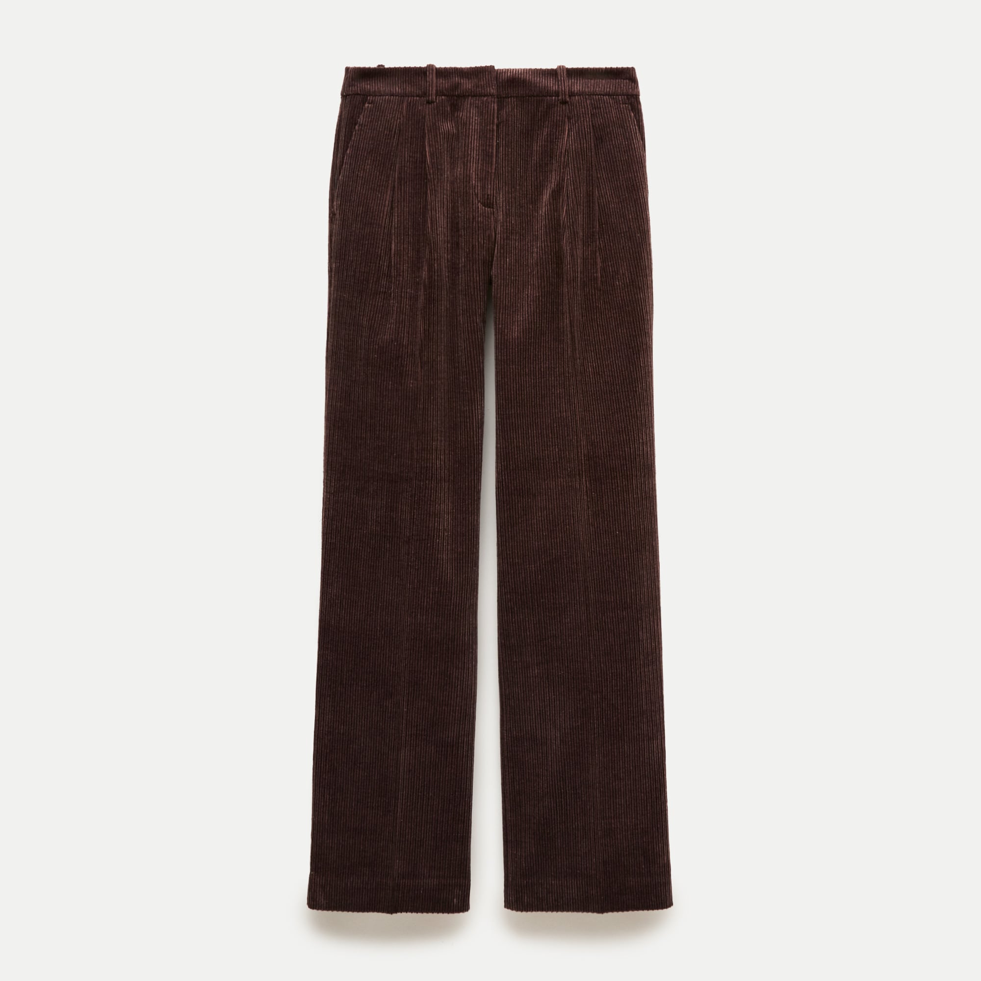 Essential trouser in velvety corduroy