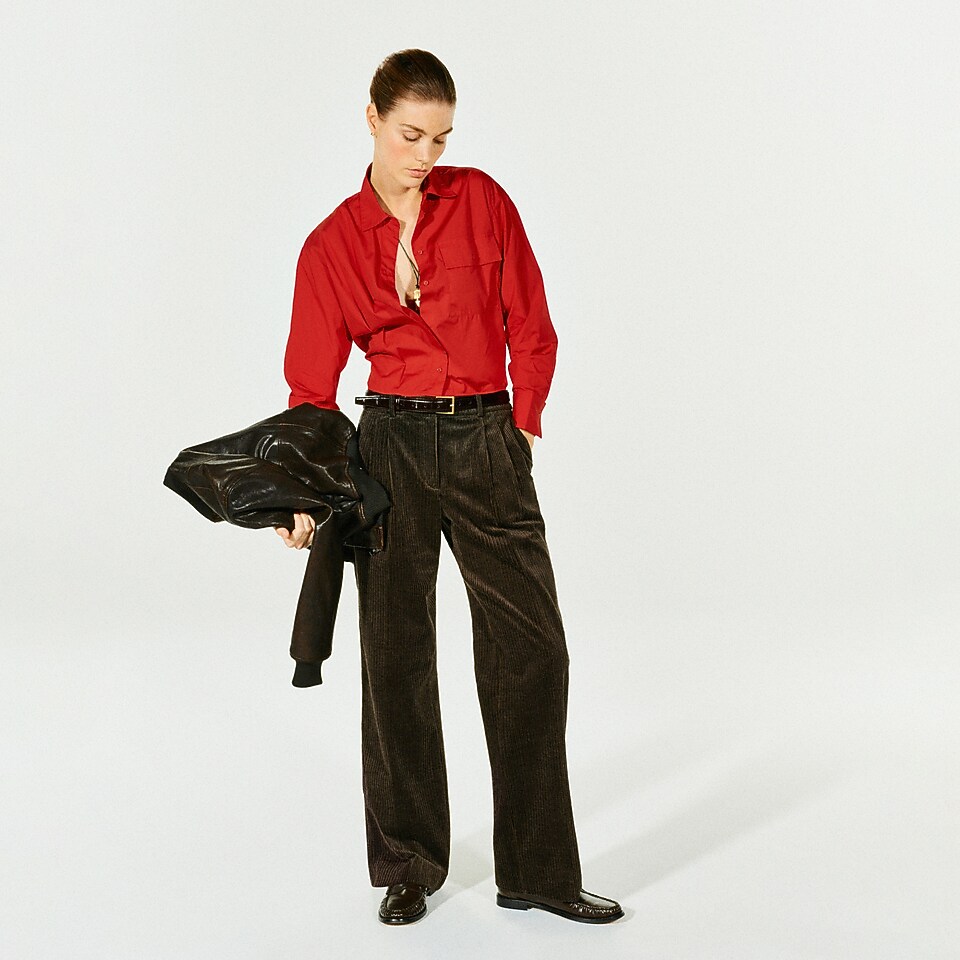 Essential trouser in velvety corduroy by J.Crew