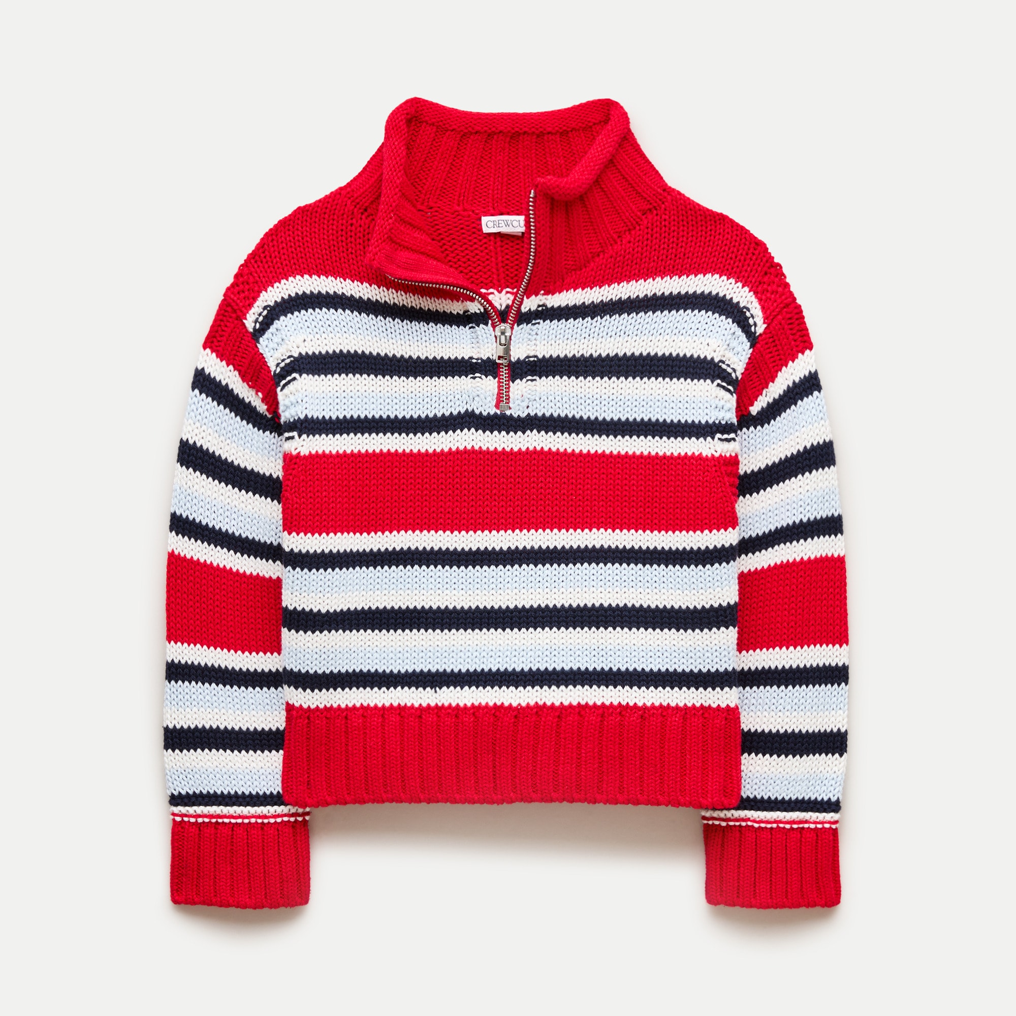 Girls' Rollneck™ quarter-zip sweater