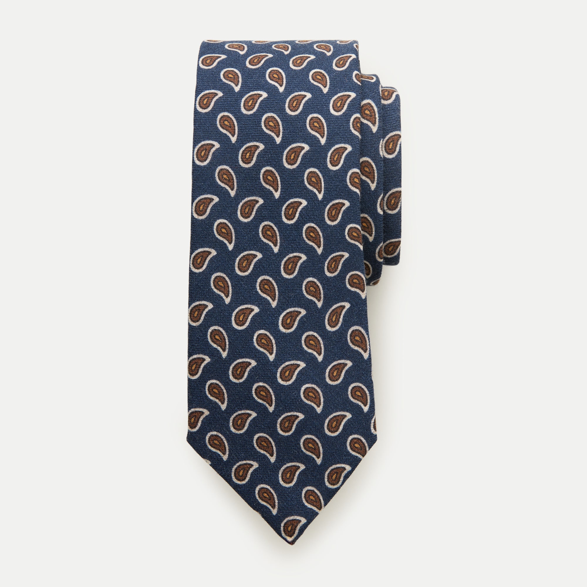 Italian wool tie in paisley